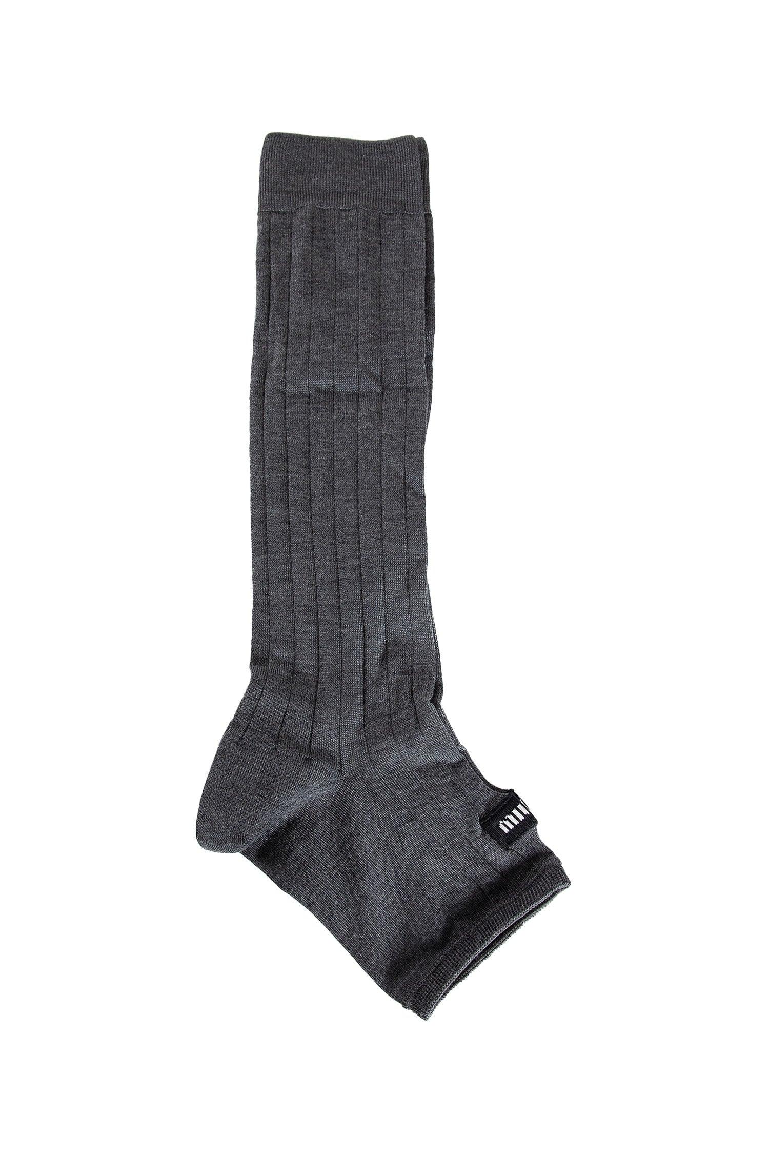 MIU MIU WOMAN GREY SOCKS - Antonioli.eu