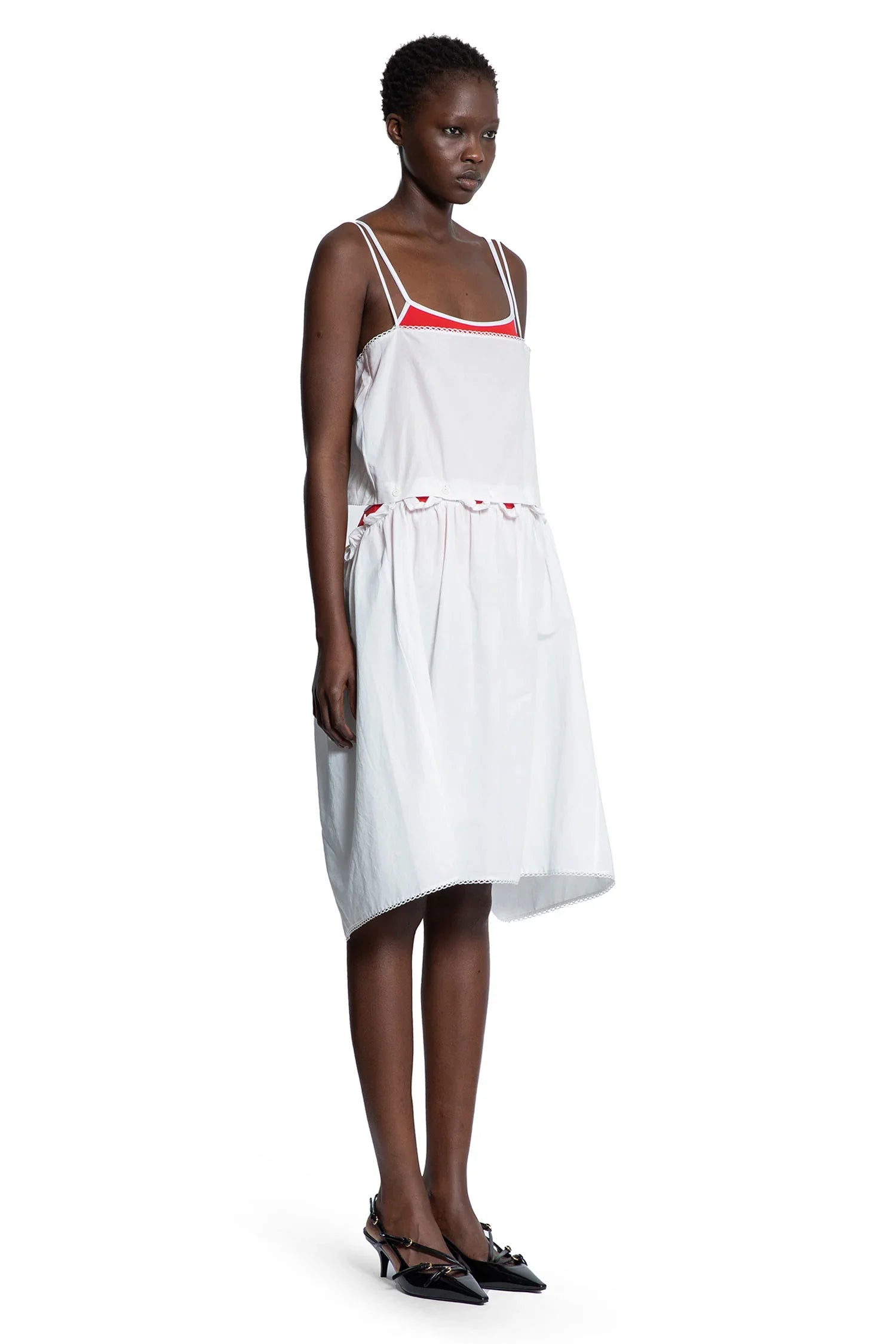 Slubbed Poplin Dress - Antonioli.eu