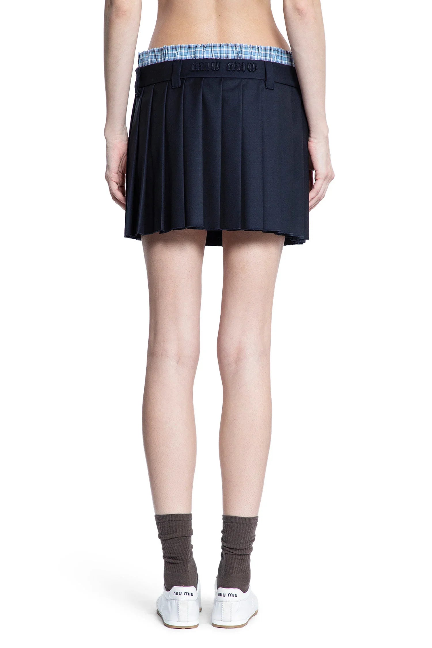 Pleated Batavia Mini Skirt - Antonioli.eu