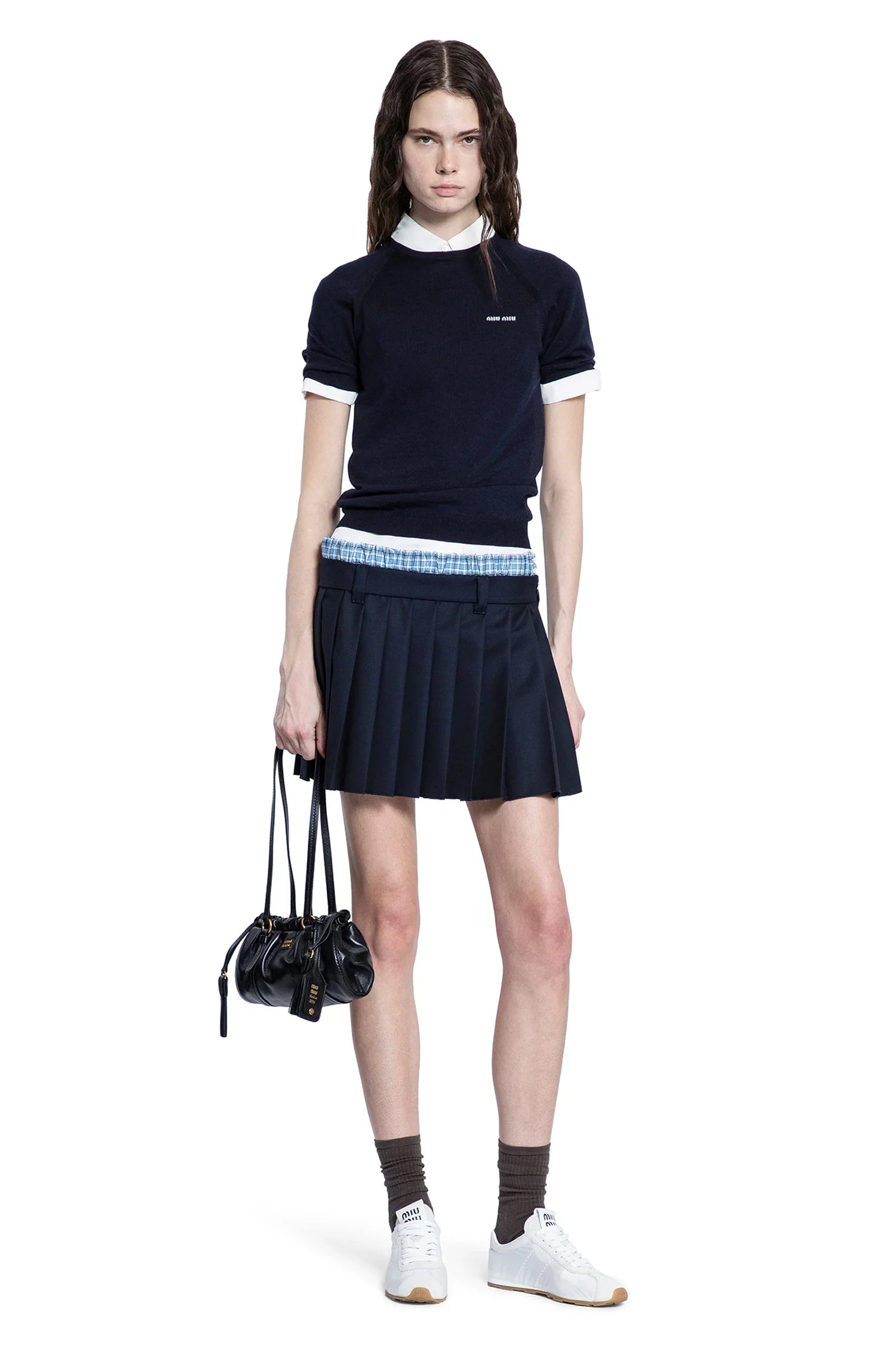 Pleated Batavia Mini Skirt - Antonioli.eu