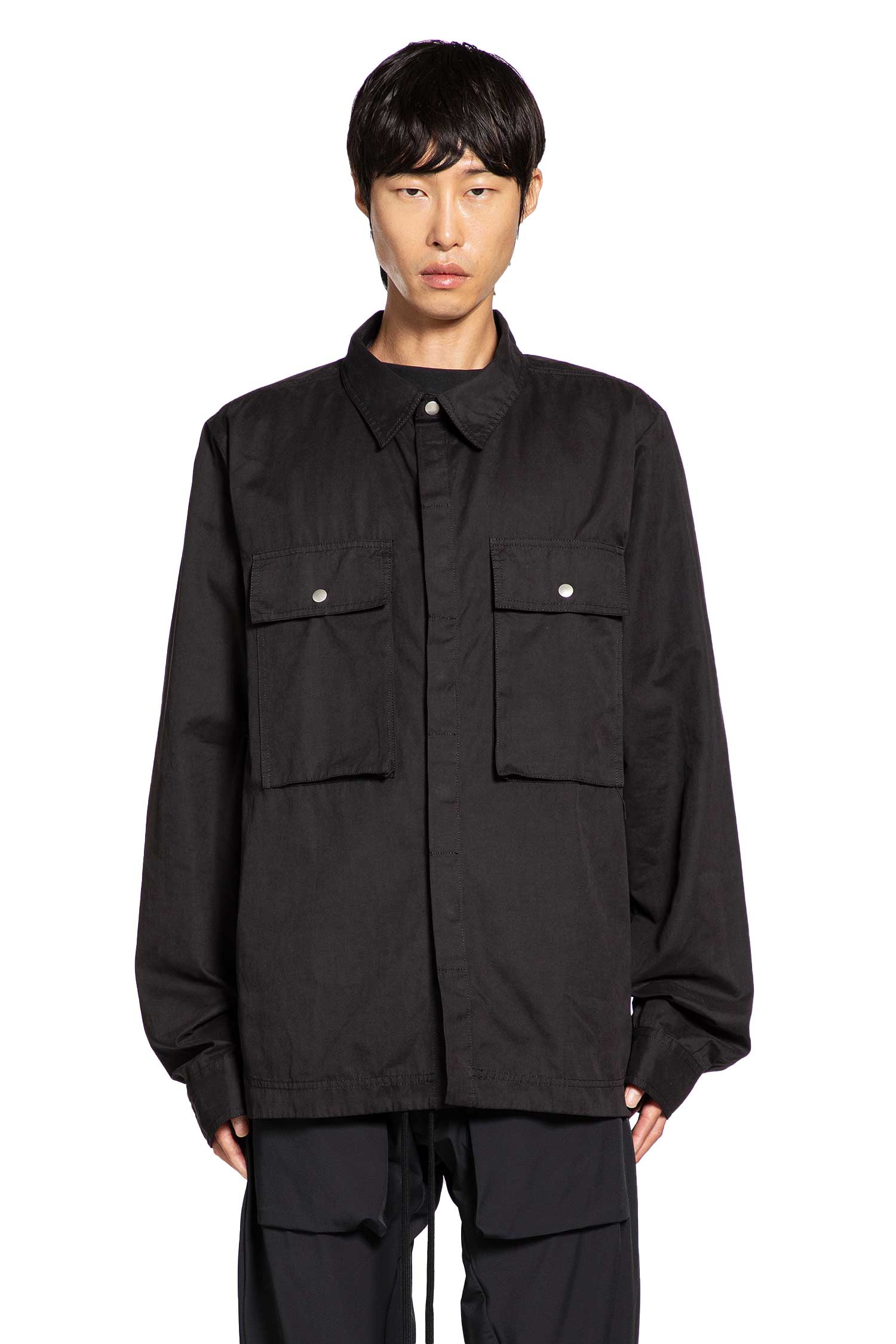 Cotton Nylon Canvas Pocket Shirt