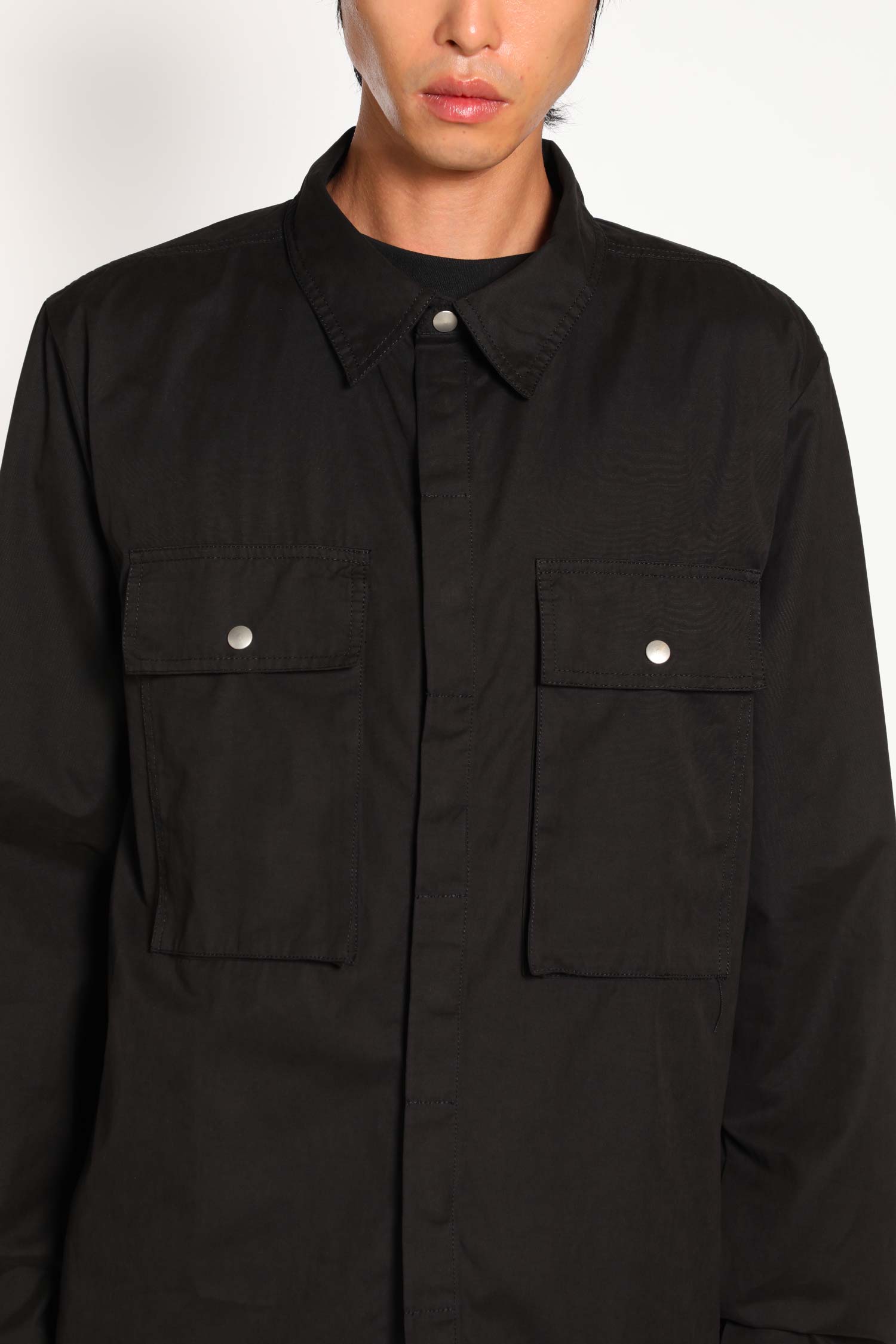 Cotton Nylon Canvas Pocket Shirt