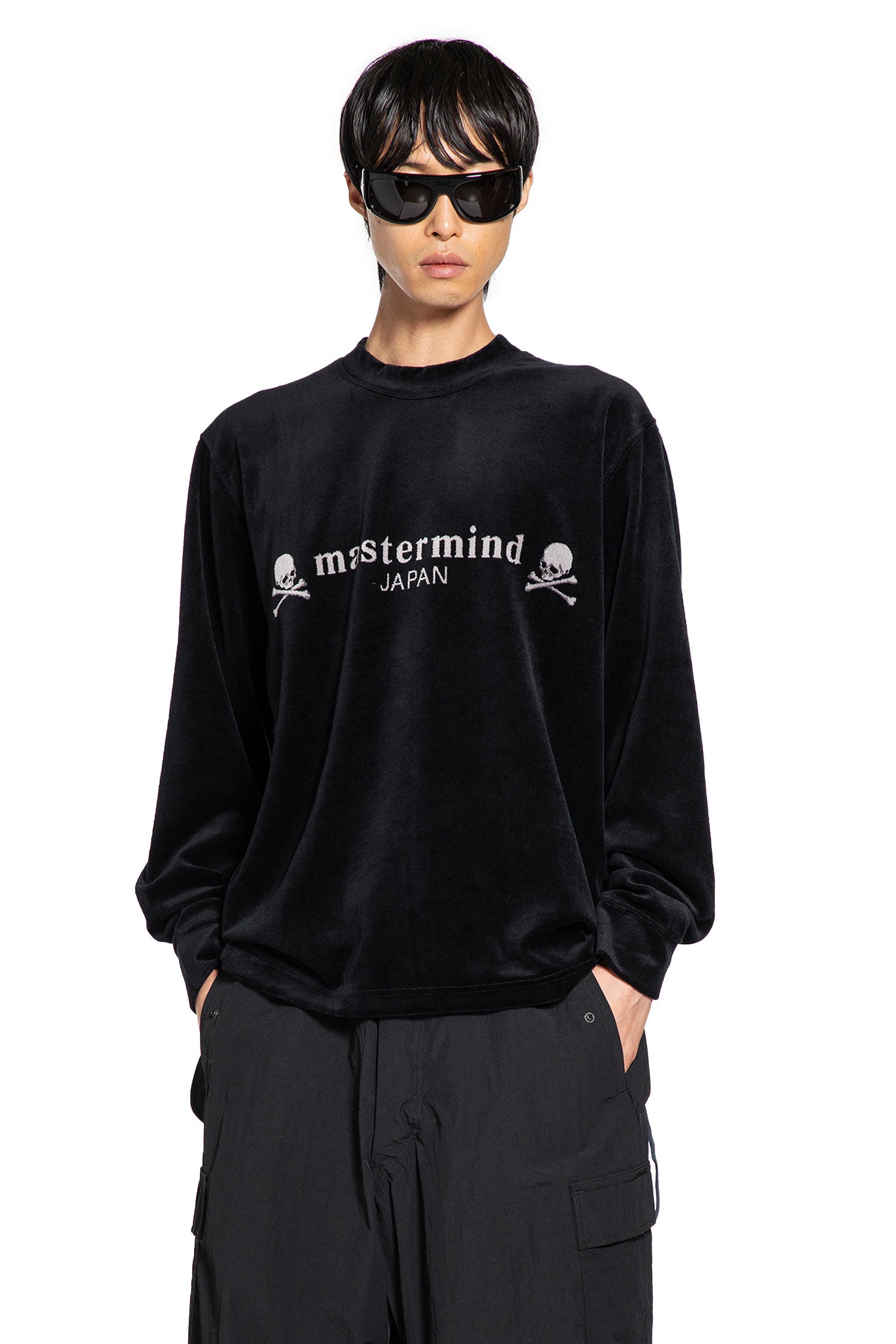 Velvet Logo Long Sleeve T-Shirt - Antonioli.eu