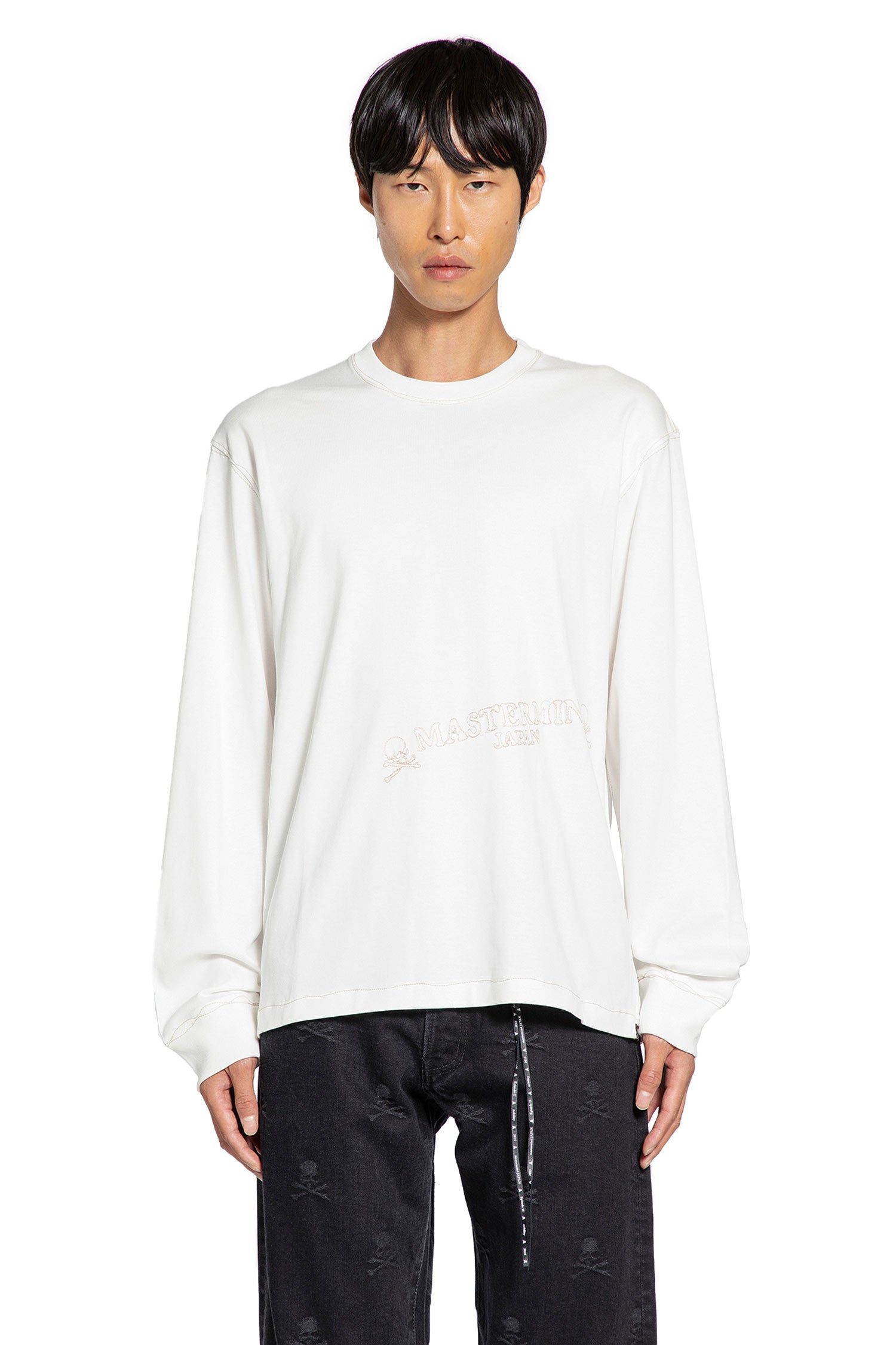 Stitched Skull Long Sleeve T-Shirt