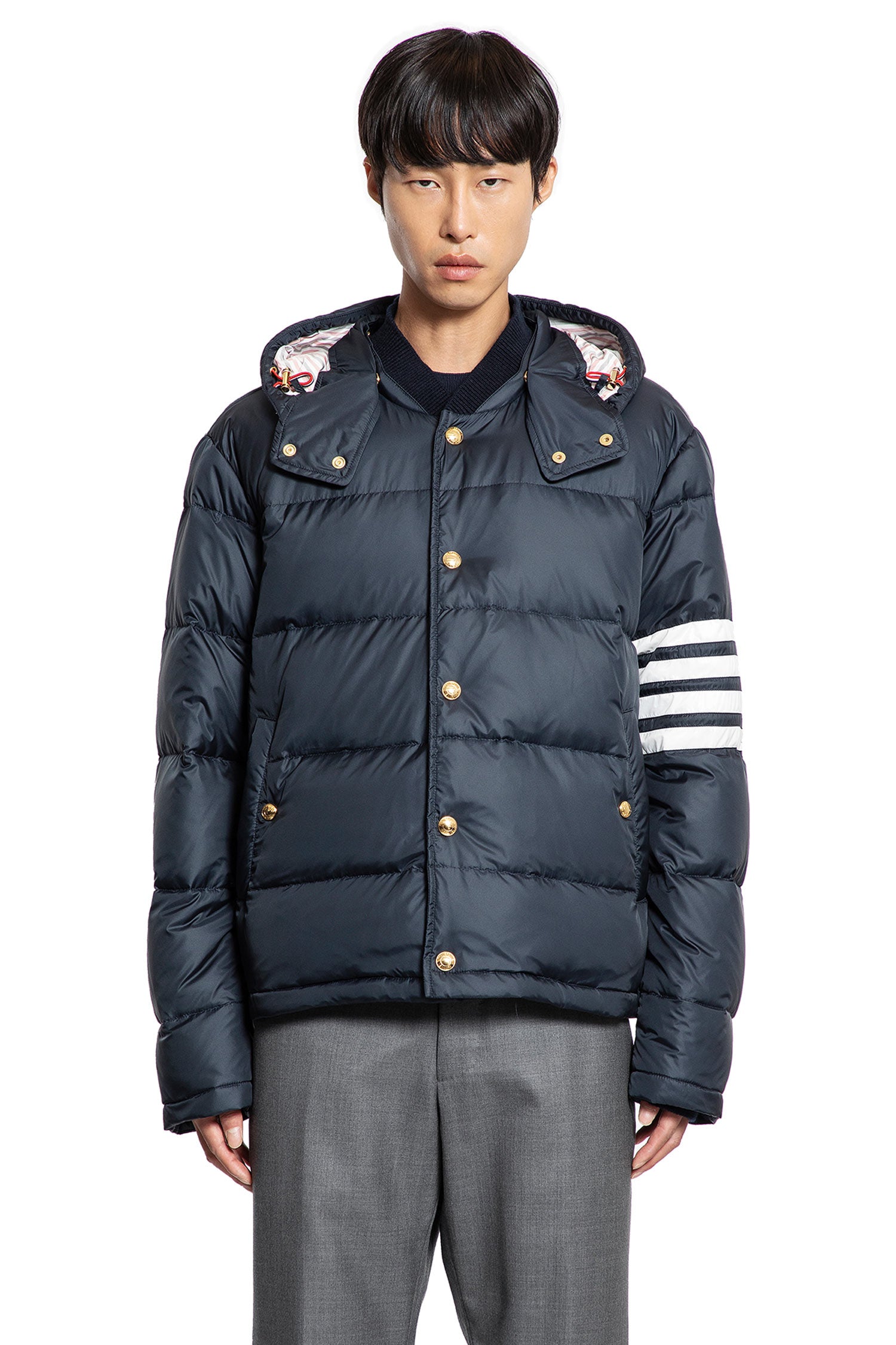 4-Bar Down Jacket in Matte Nylon