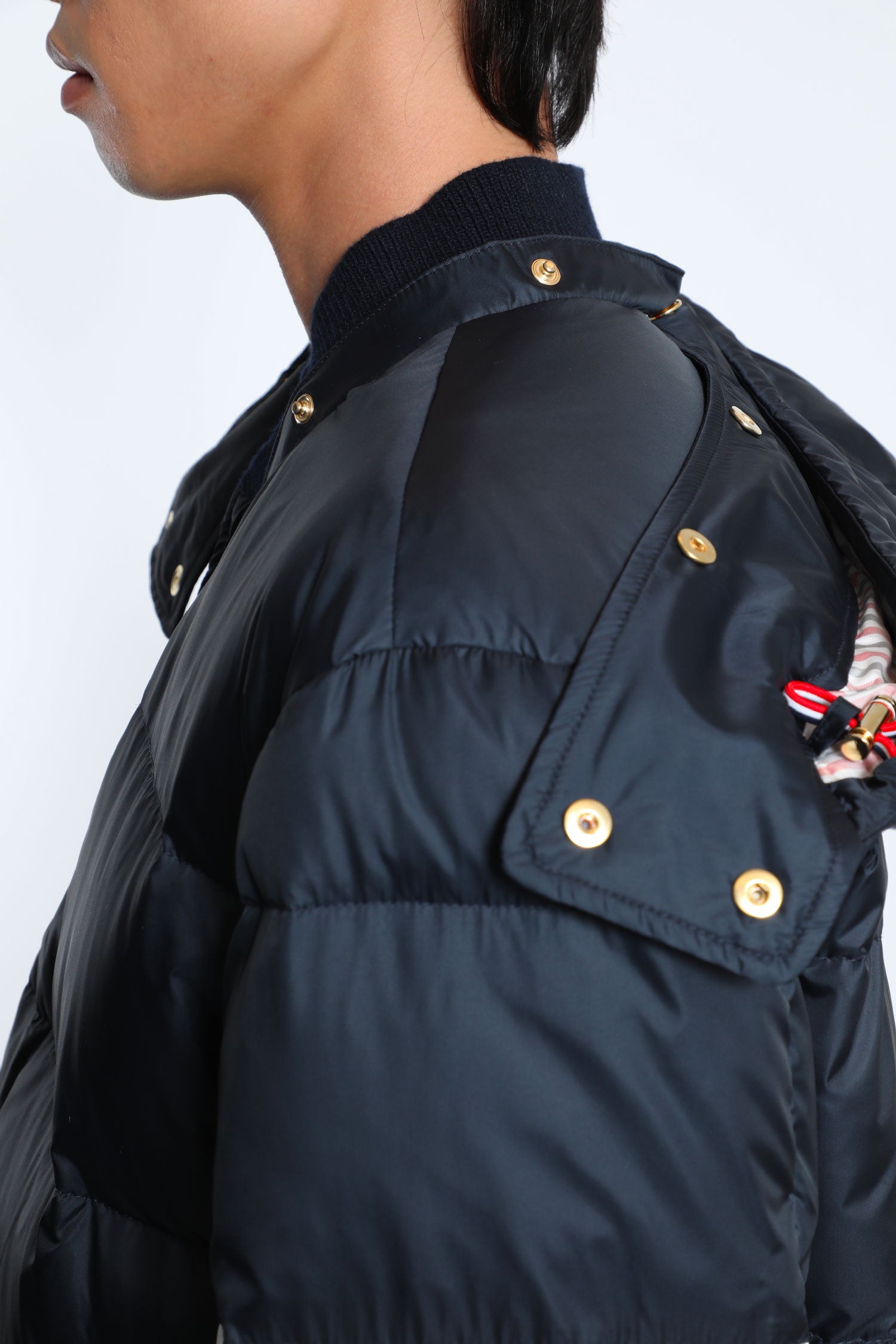 4-Bar Down Jacket in Matte Nylon