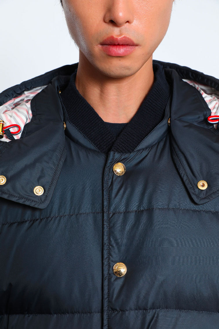 4-Bar Down Jacket in Matte Nylon