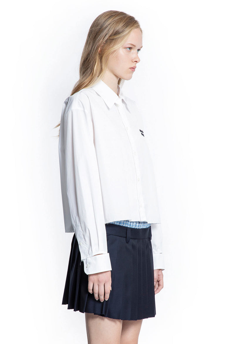 Cropped Poplin Shirt - Antonioli.eu