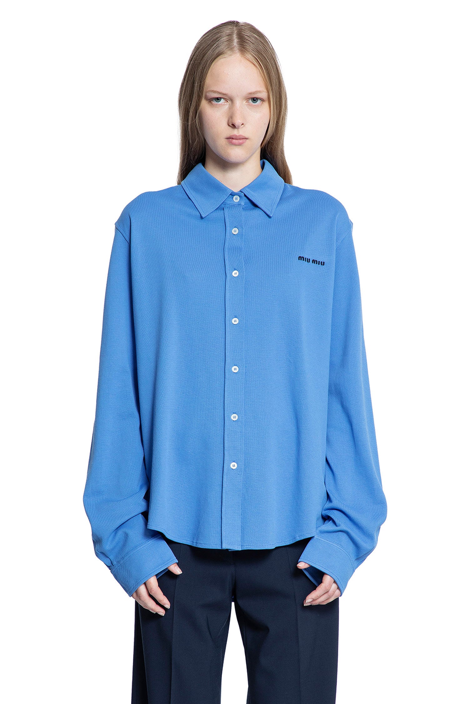 Cotton Piqué Shirt - Antonioli.eu