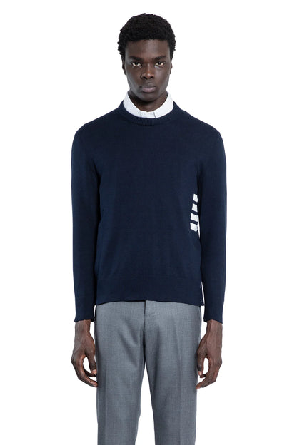 4 bar stripe cotton sweater - Antonioli.eu