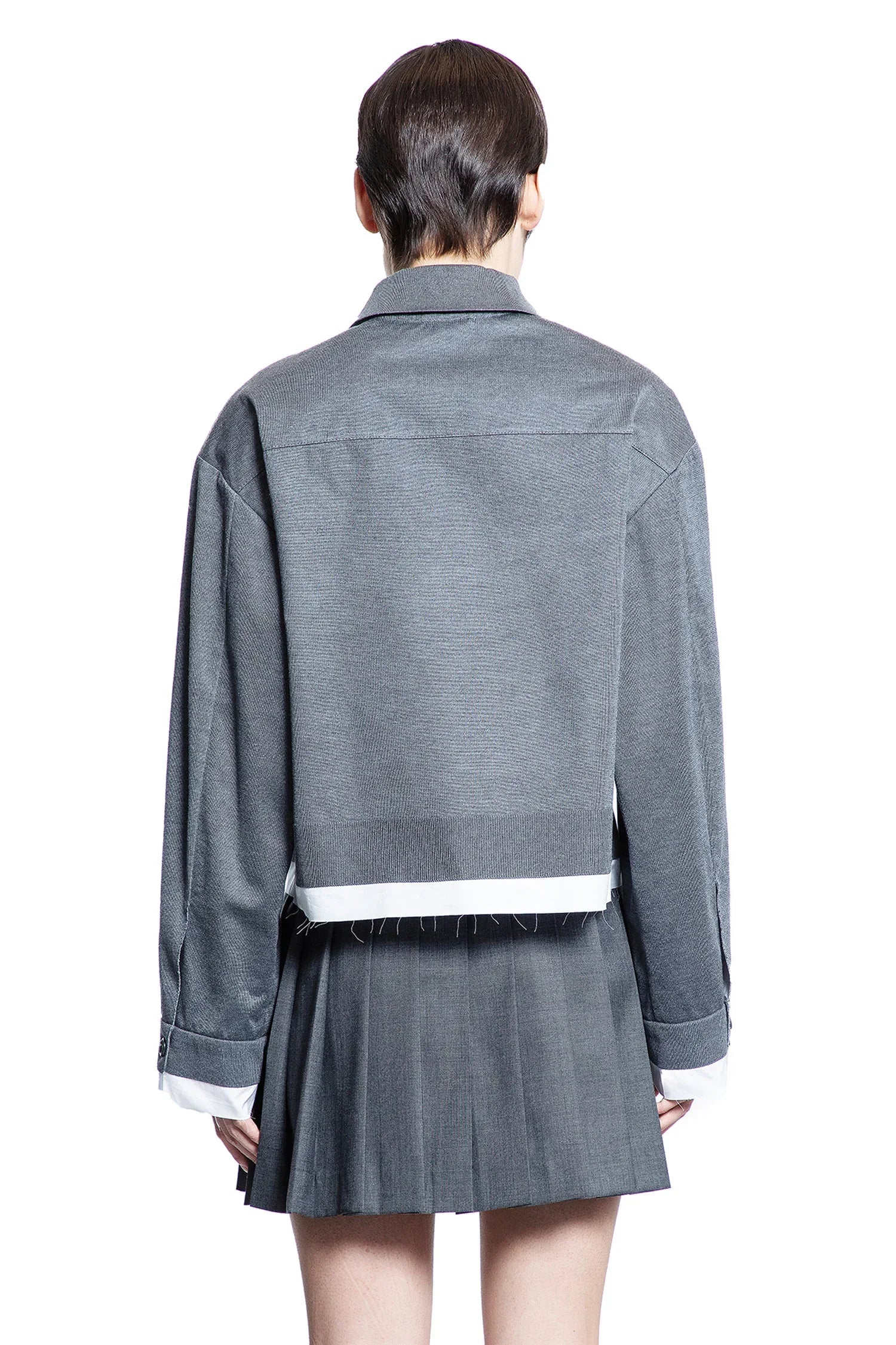 Stretch Silk Knit Blouson - Antonioli.eu