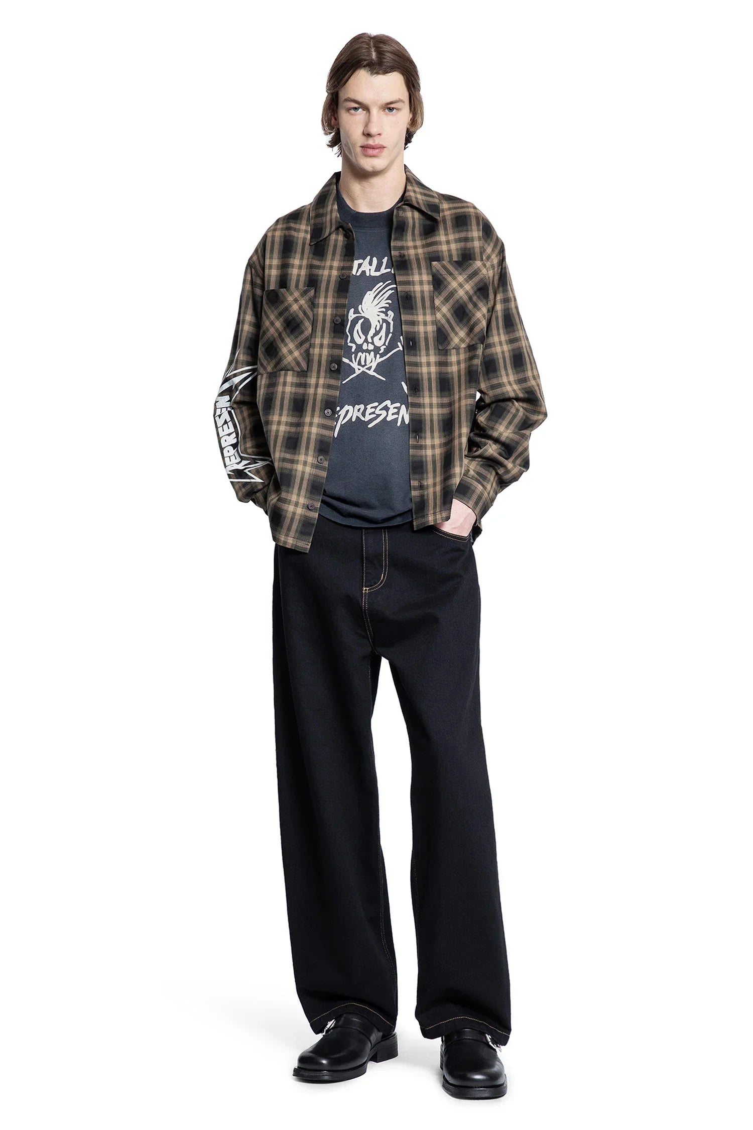 Metallica Collaboration Check Shirt - Antonioli.eu
