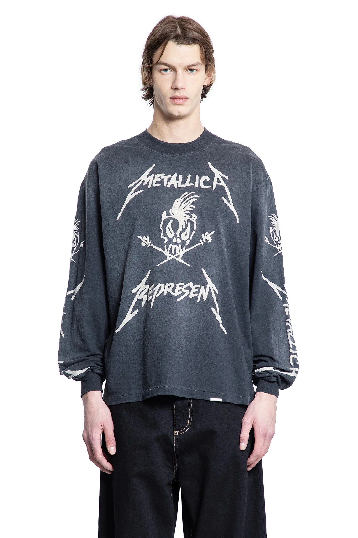 REPRESENT MAN BLACK T-SHIRTS & TANK TOPS - Antonioli.eu