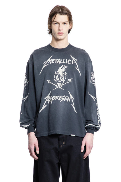 REPRESENT MAN BLACK T-SHIRTS & TANK TOPS - Antonioli.eu