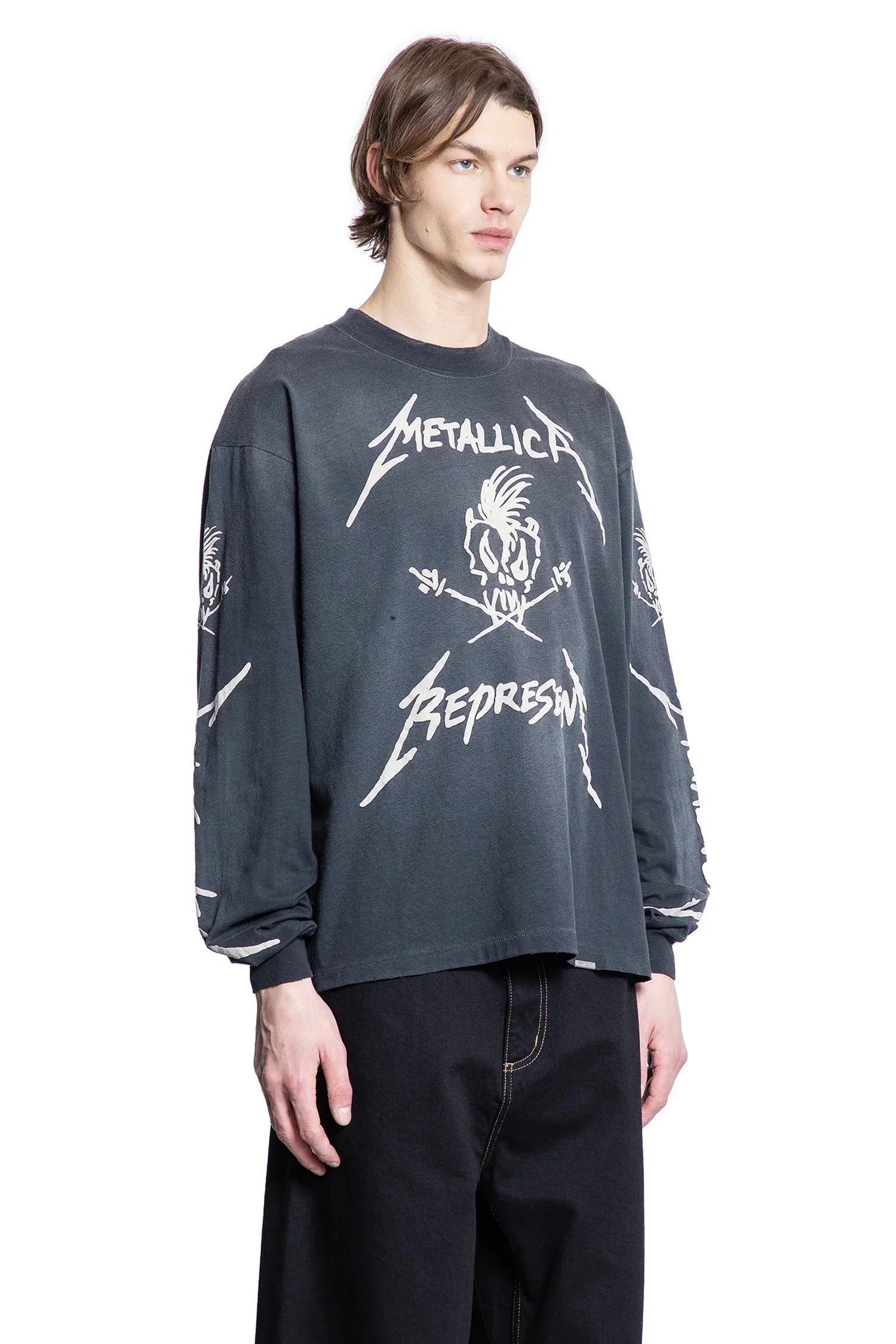 REPRESENT MAN BLACK T-SHIRTS & TANK TOPS - Antonioli.eu