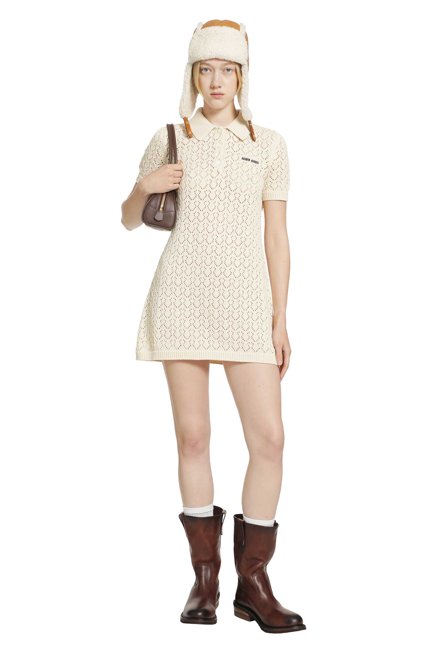 Cotton Polo Mini Dress –