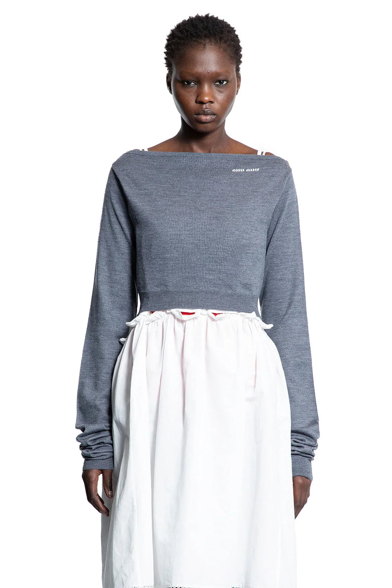 Wool Boat Neck Sweater - Antonioli.eu