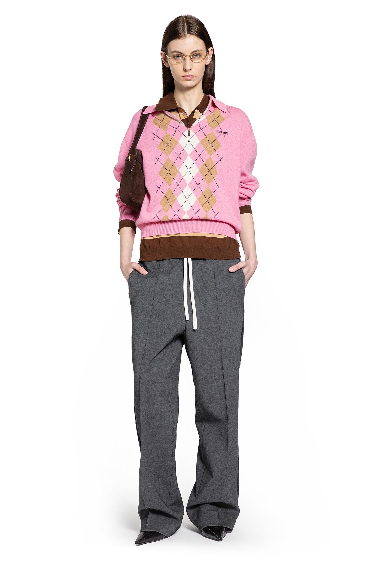 Argyle Knit Polo
