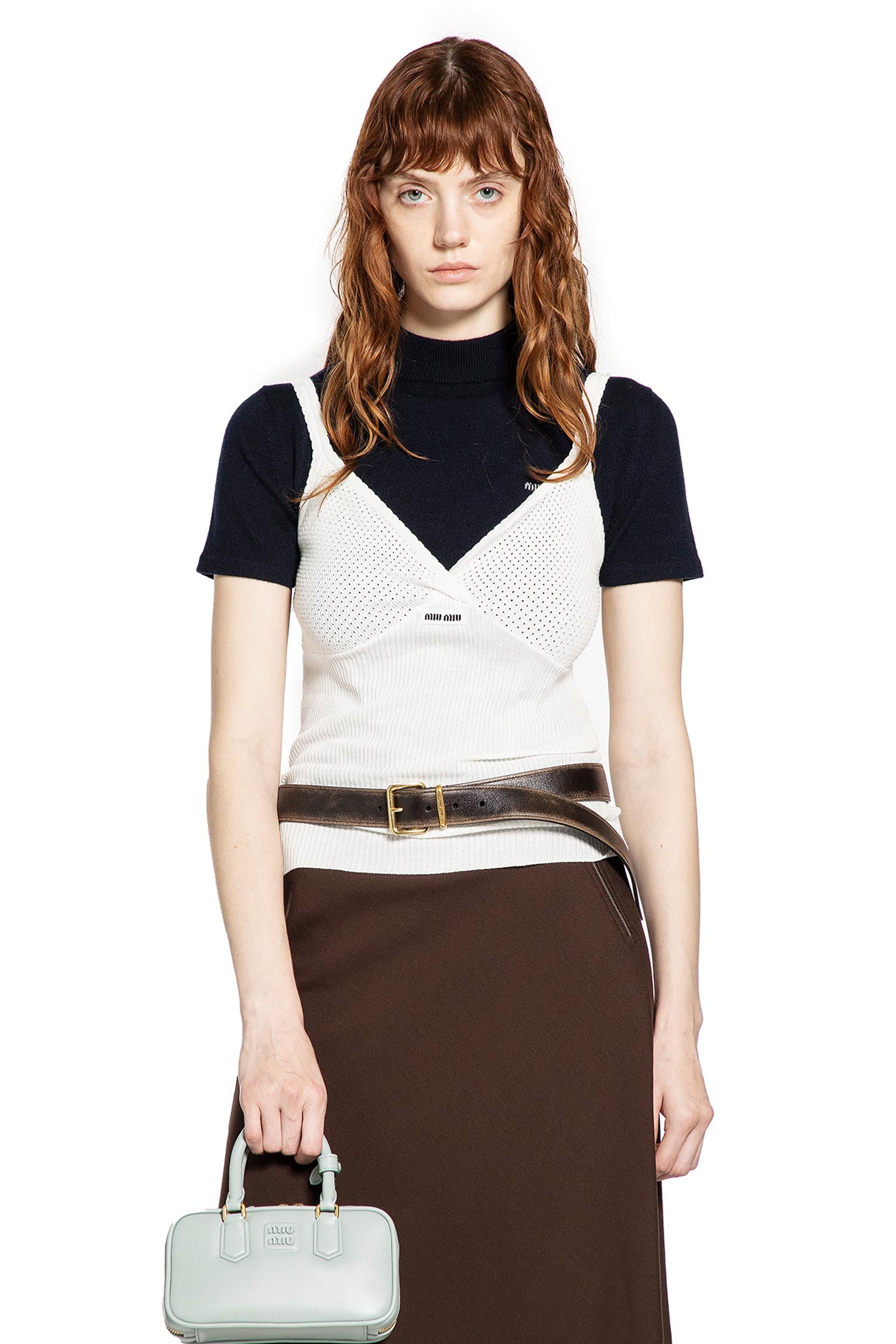 Cotton Knit Tank Top - Antonioli.eu