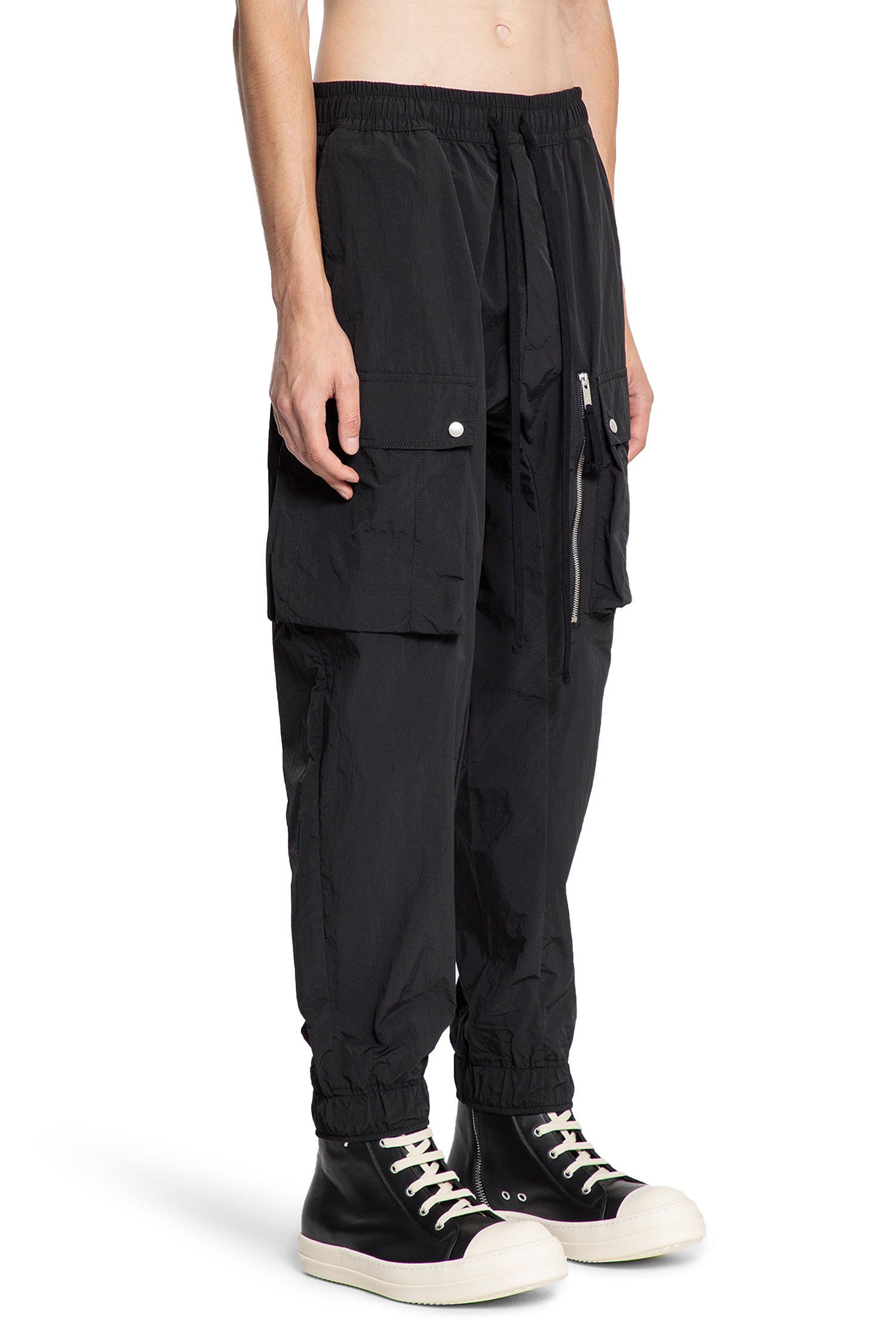 Nylon Drawstring Cargo Pants - Antonioli.eu