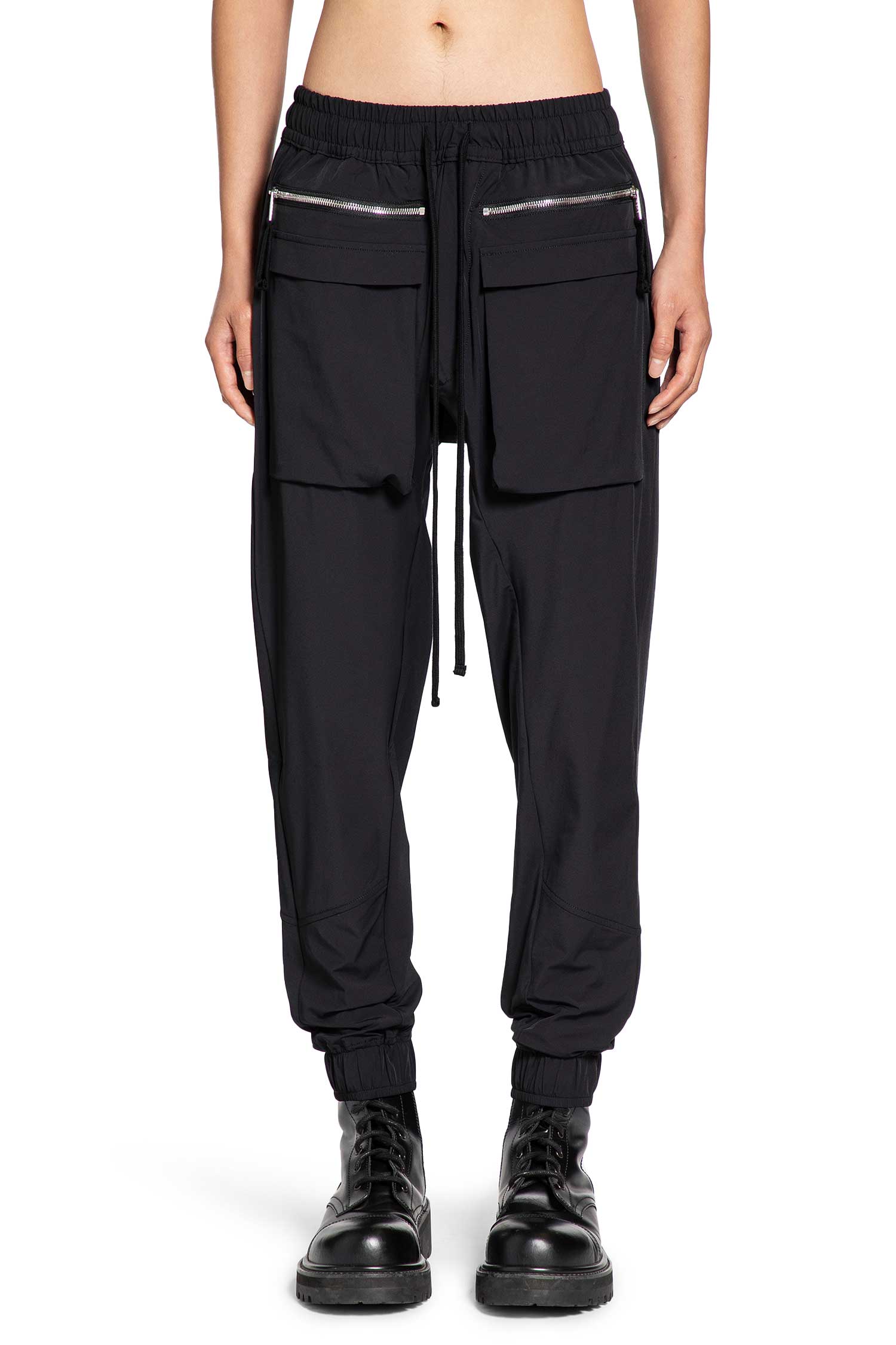Matte Nylon Cargo Sweatpants