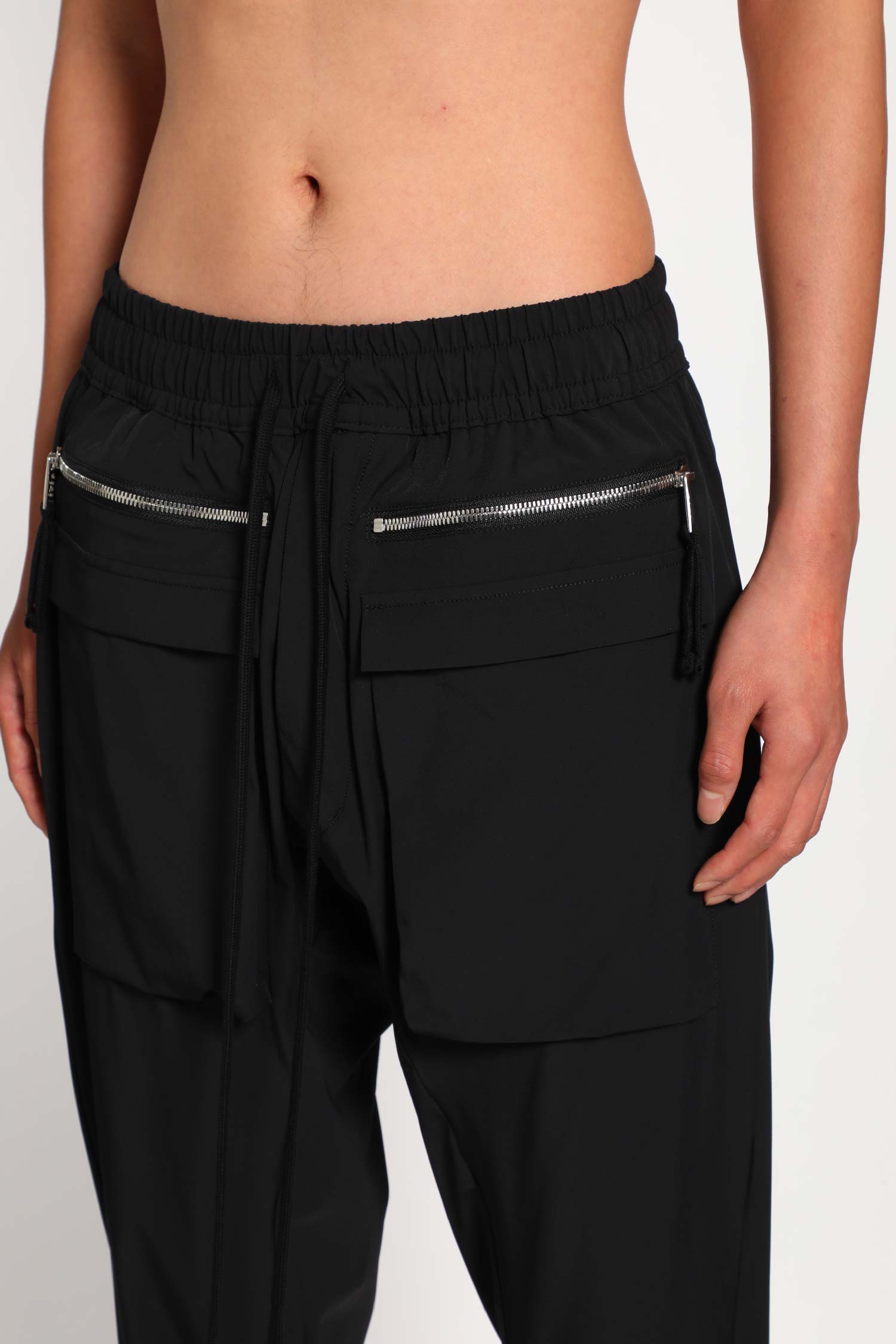 Matte Nylon Cargo Sweatpants