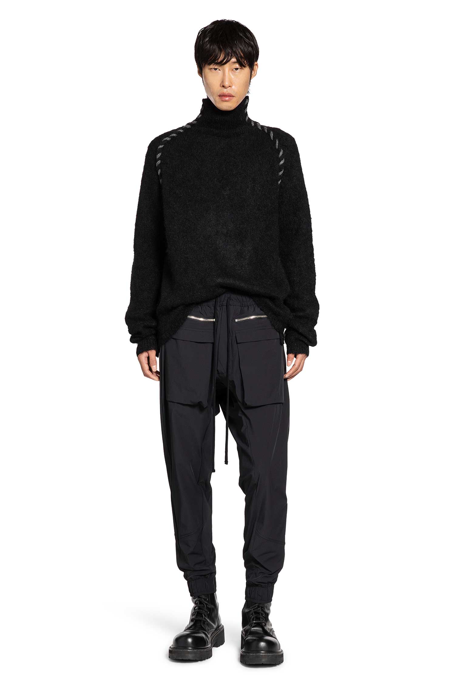 Matte Nylon Cargo Sweatpants