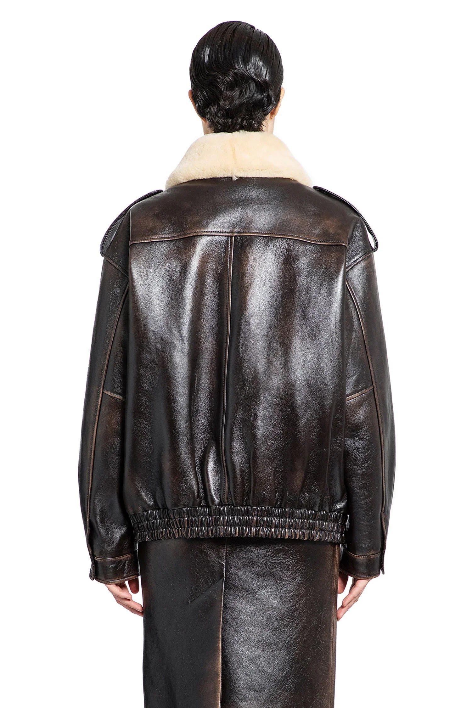 Nappa Leather Bomber Jacket - Antonioli.eu