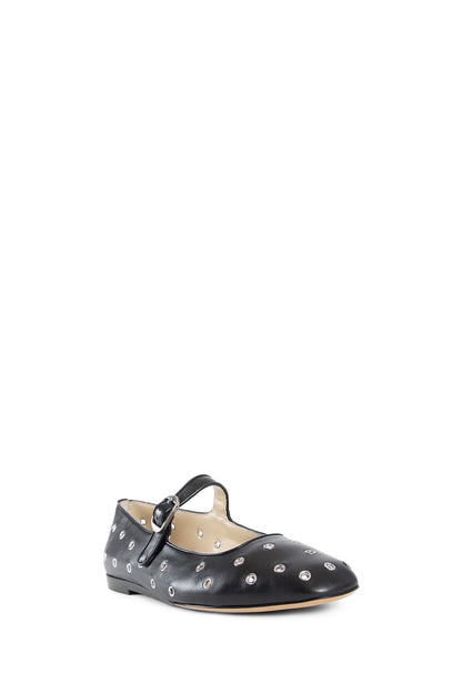 Eyelet Leather Mary Jane Ballerinas - Antonioli.eu