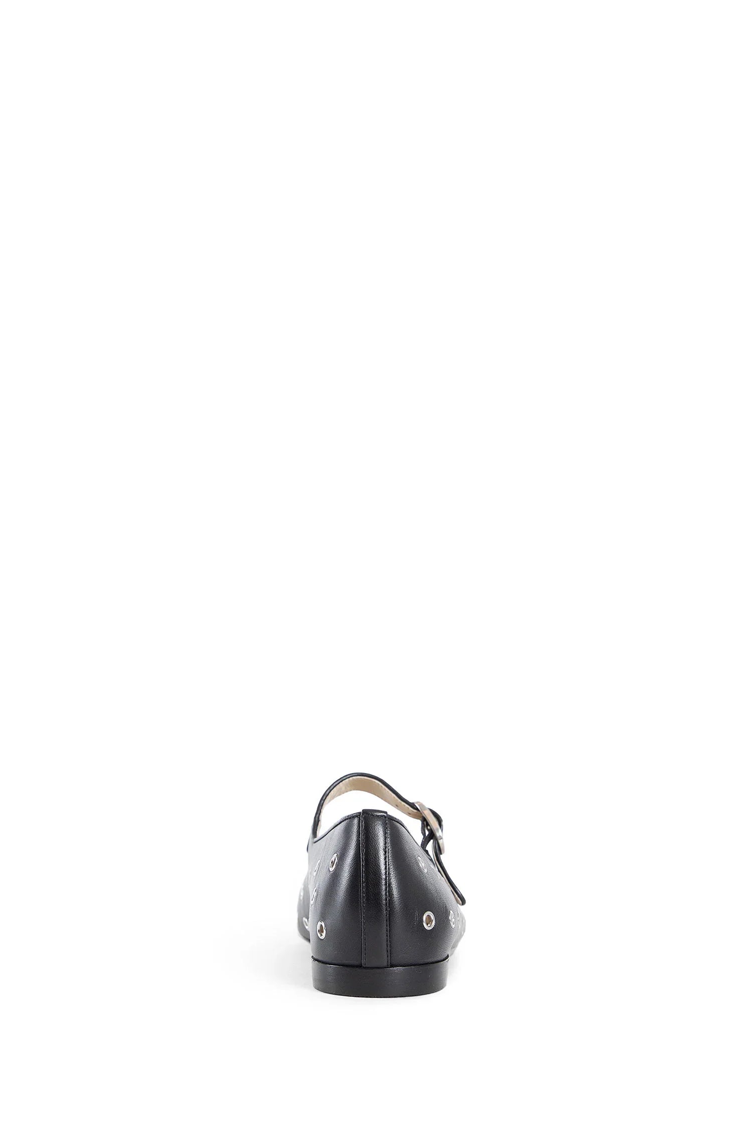 Eyelet Leather Mary Jane Ballerinas - Antonioli.eu