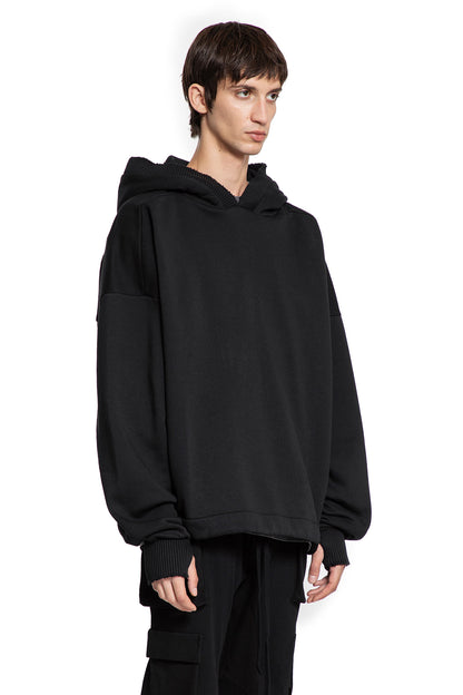 Cotton Jersey Hoodie with Hand Gaiters - Antonioli.eu