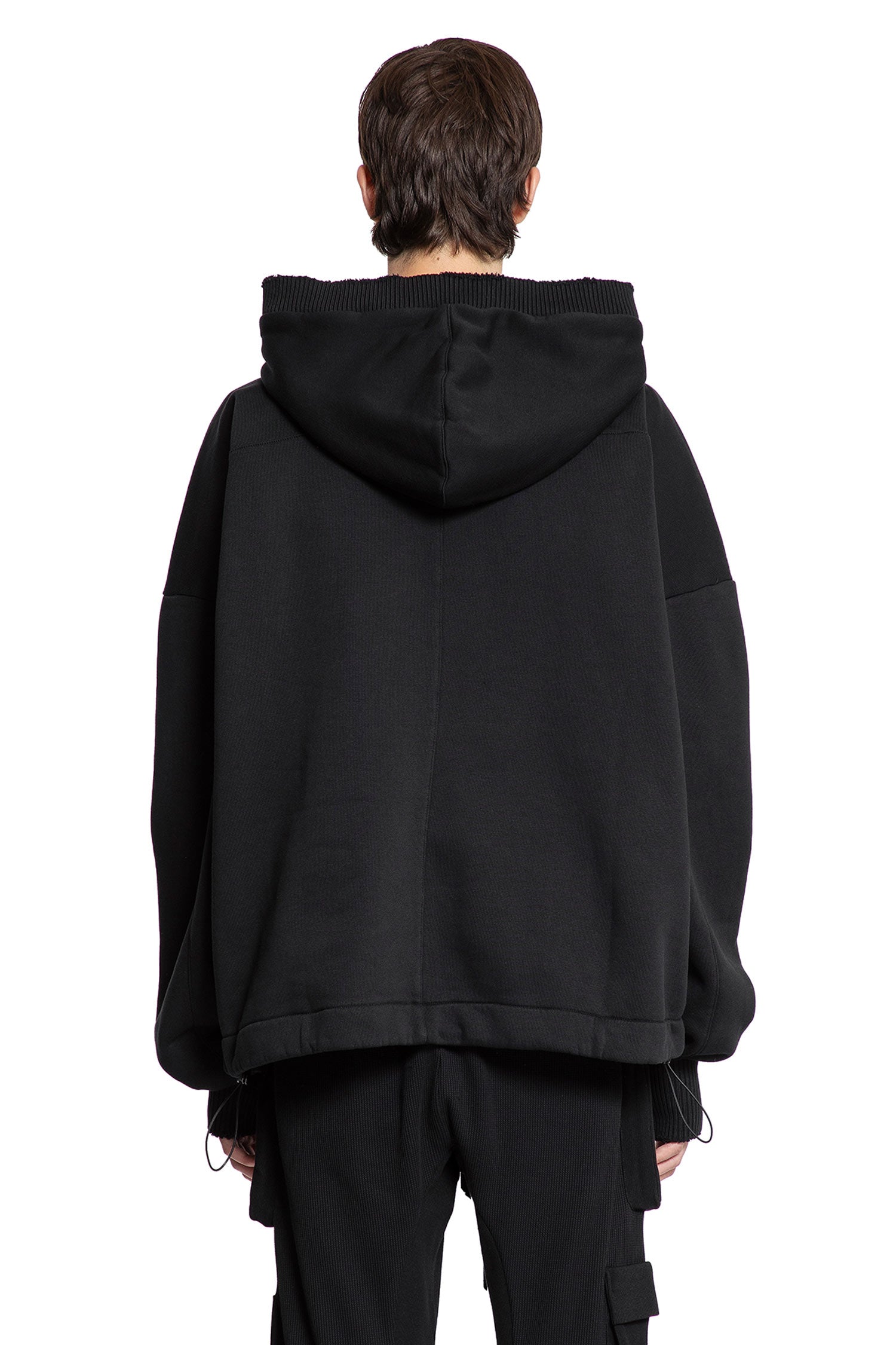 Cotton Jersey Hoodie with Hand Gaiters