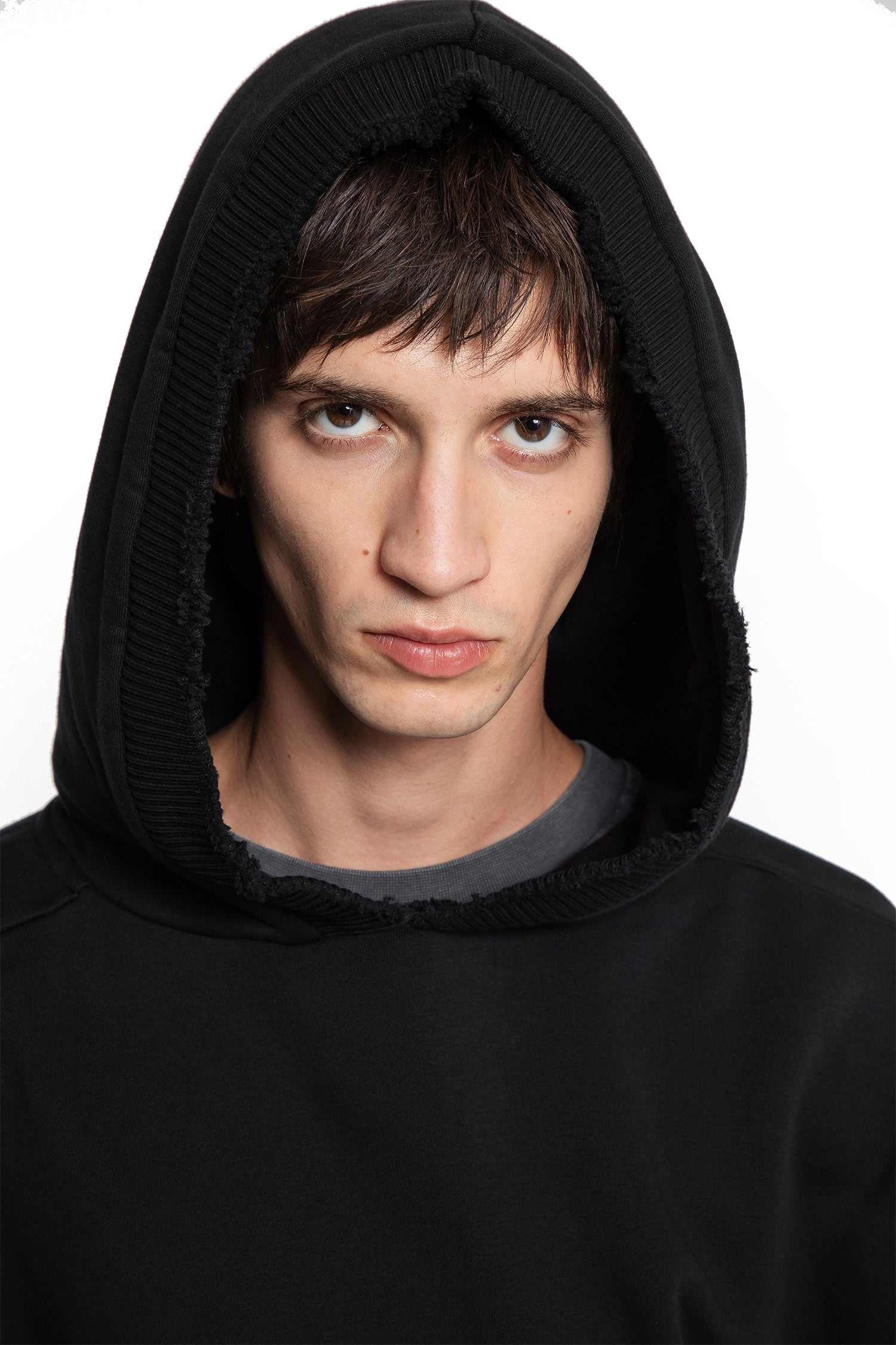 Cotton Jersey Hoodie with Hand Gaiters