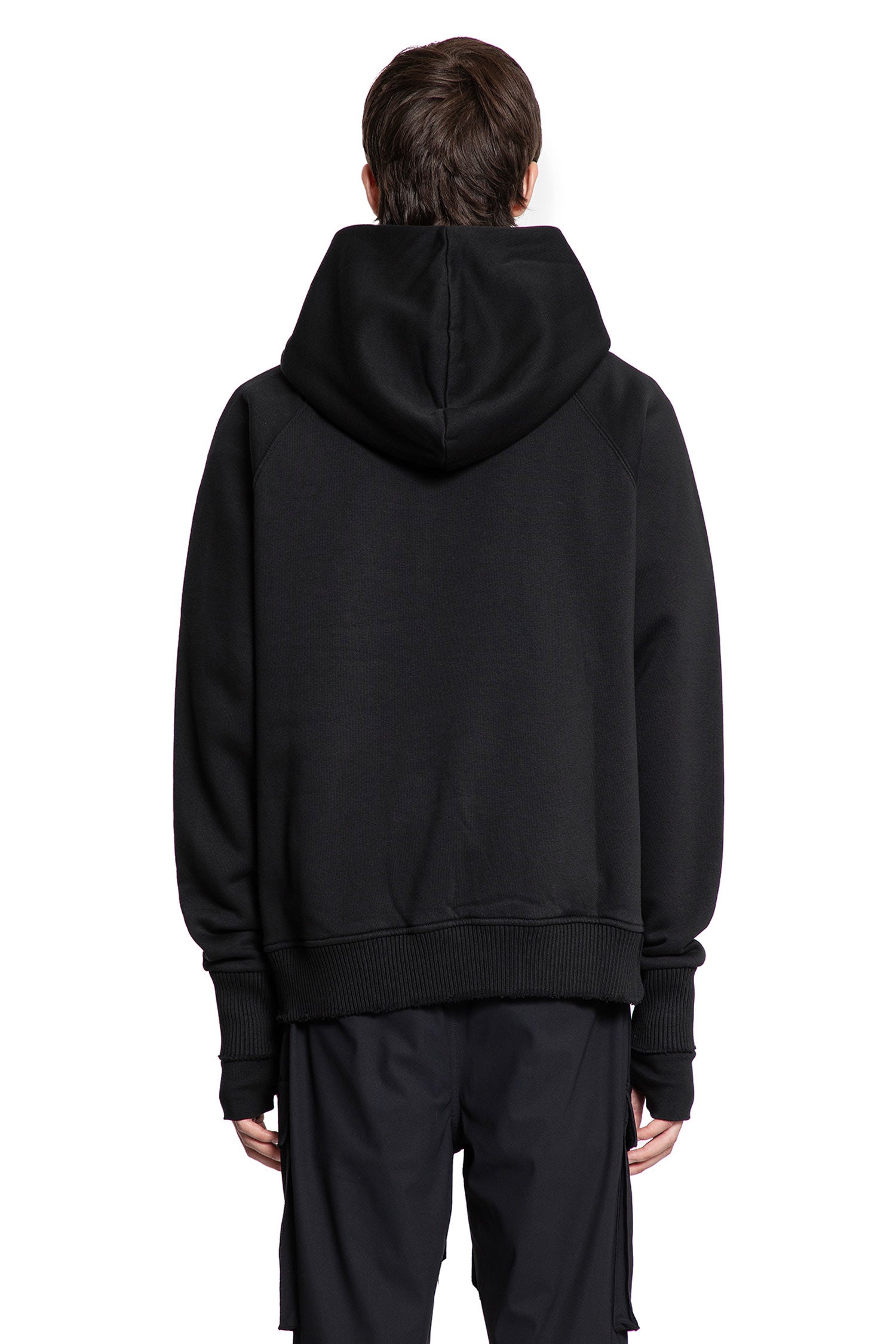 Cotton Jersey Wrap Hoodie