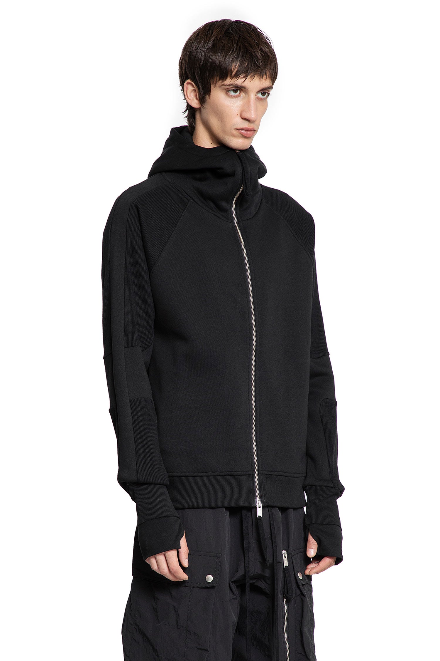Zip-Up Hoodie with Hand Gaiters - Antonioli.eu