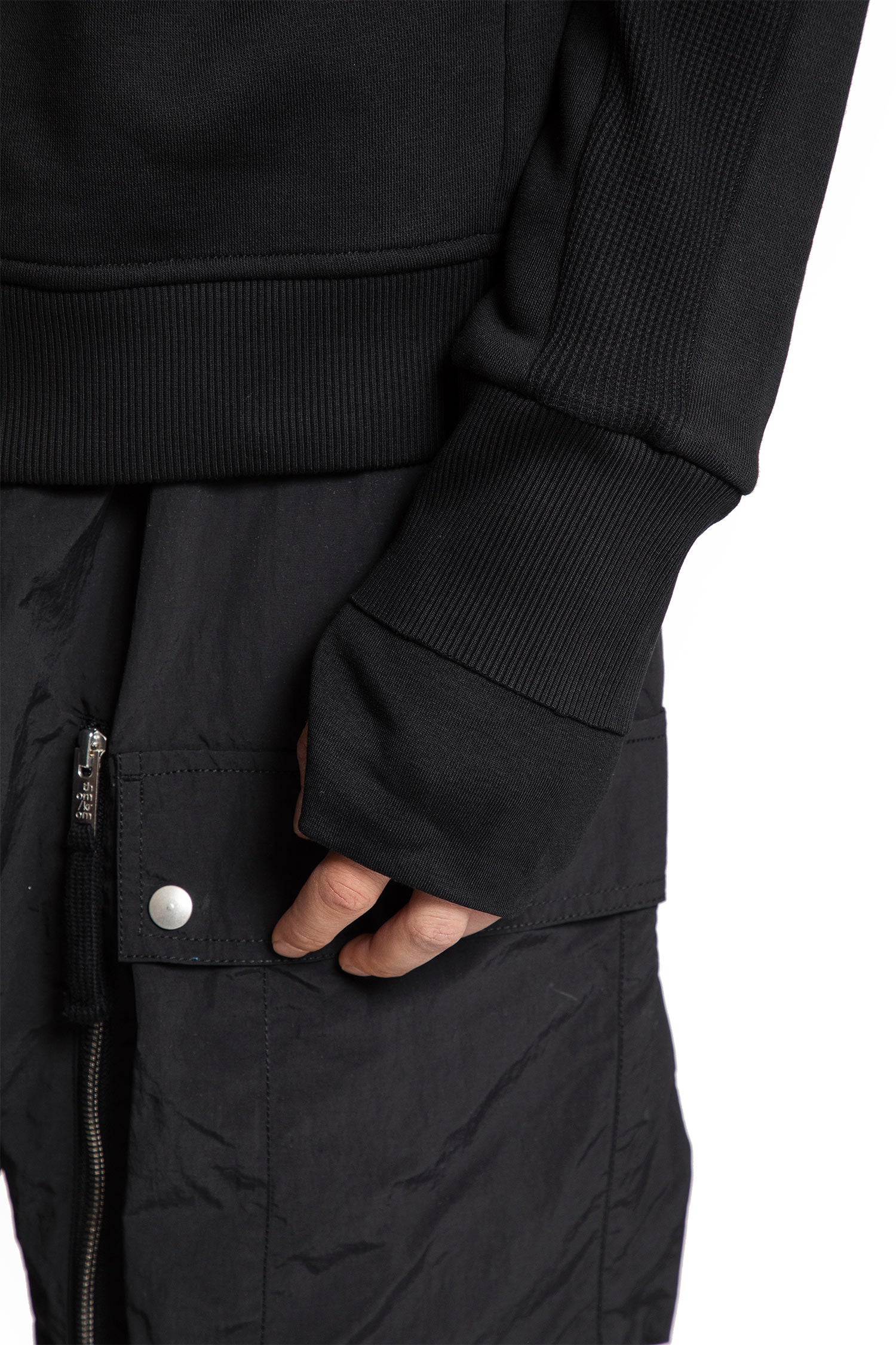 Zip-Up Hoodie with Hand Gaiters - Antonioli.eu