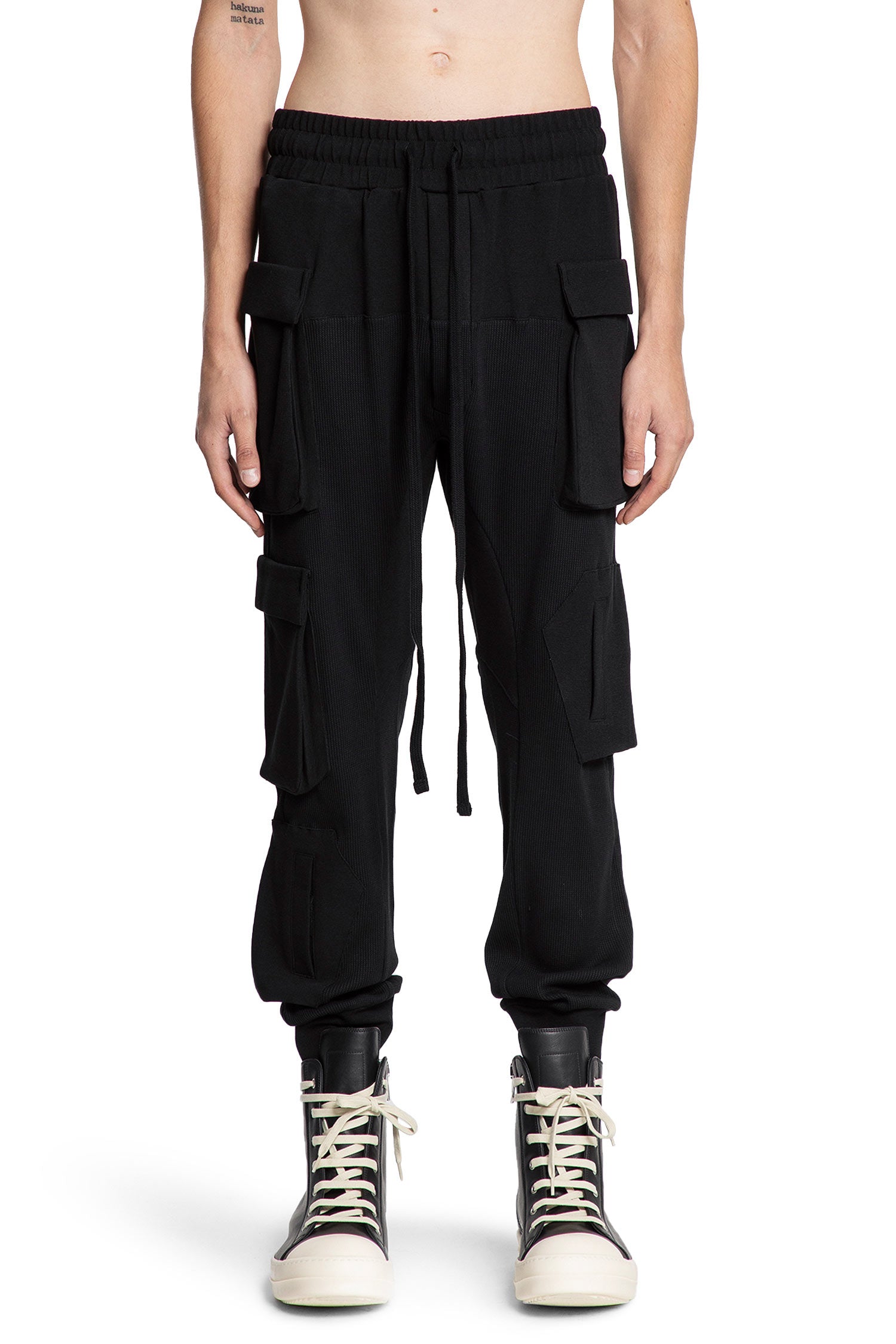Waffle Cotton Jersey Sweatpants - Antonioli.eu