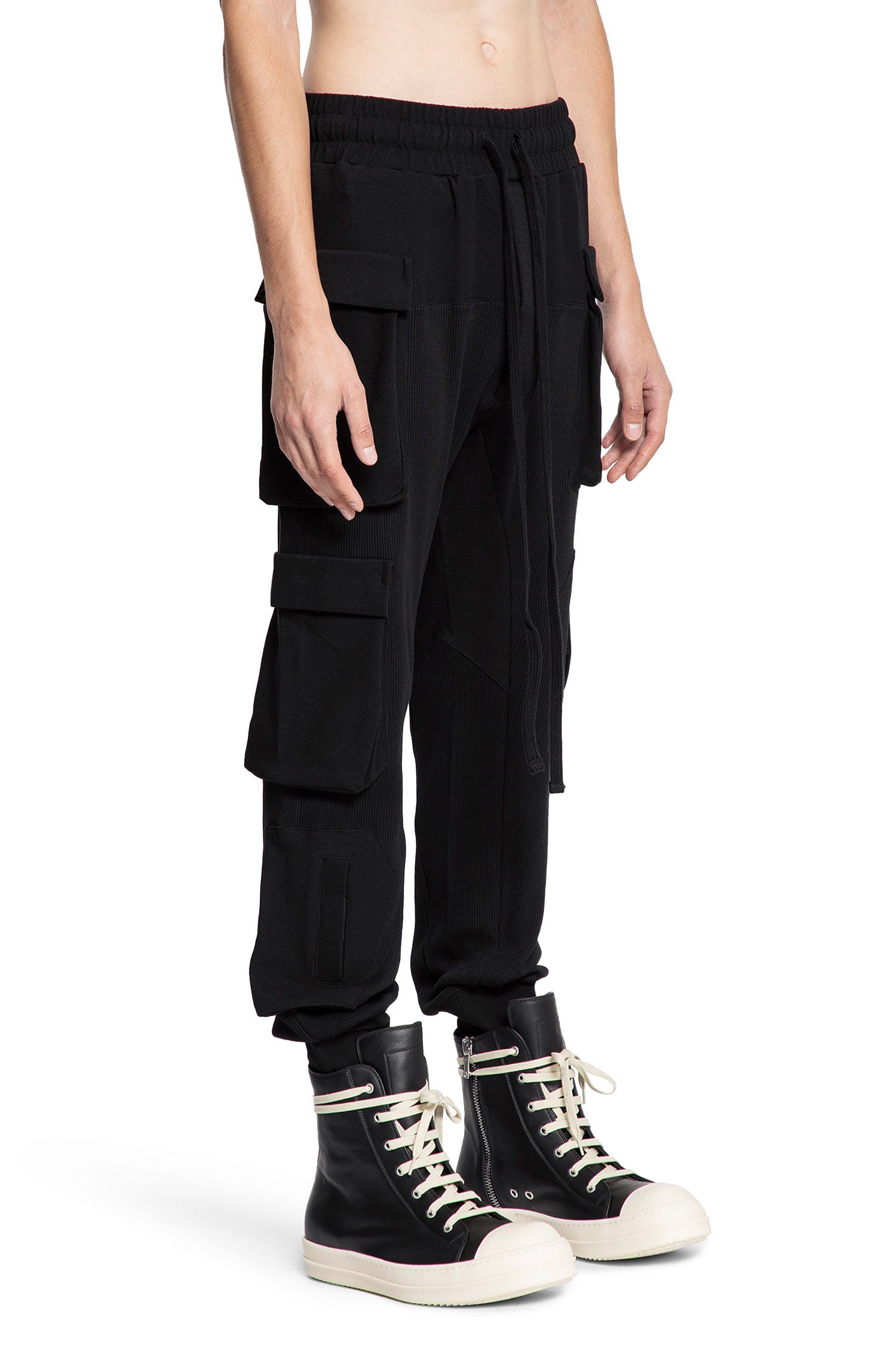 Waffle Cotton Jersey Sweatpants - Antonioli.eu