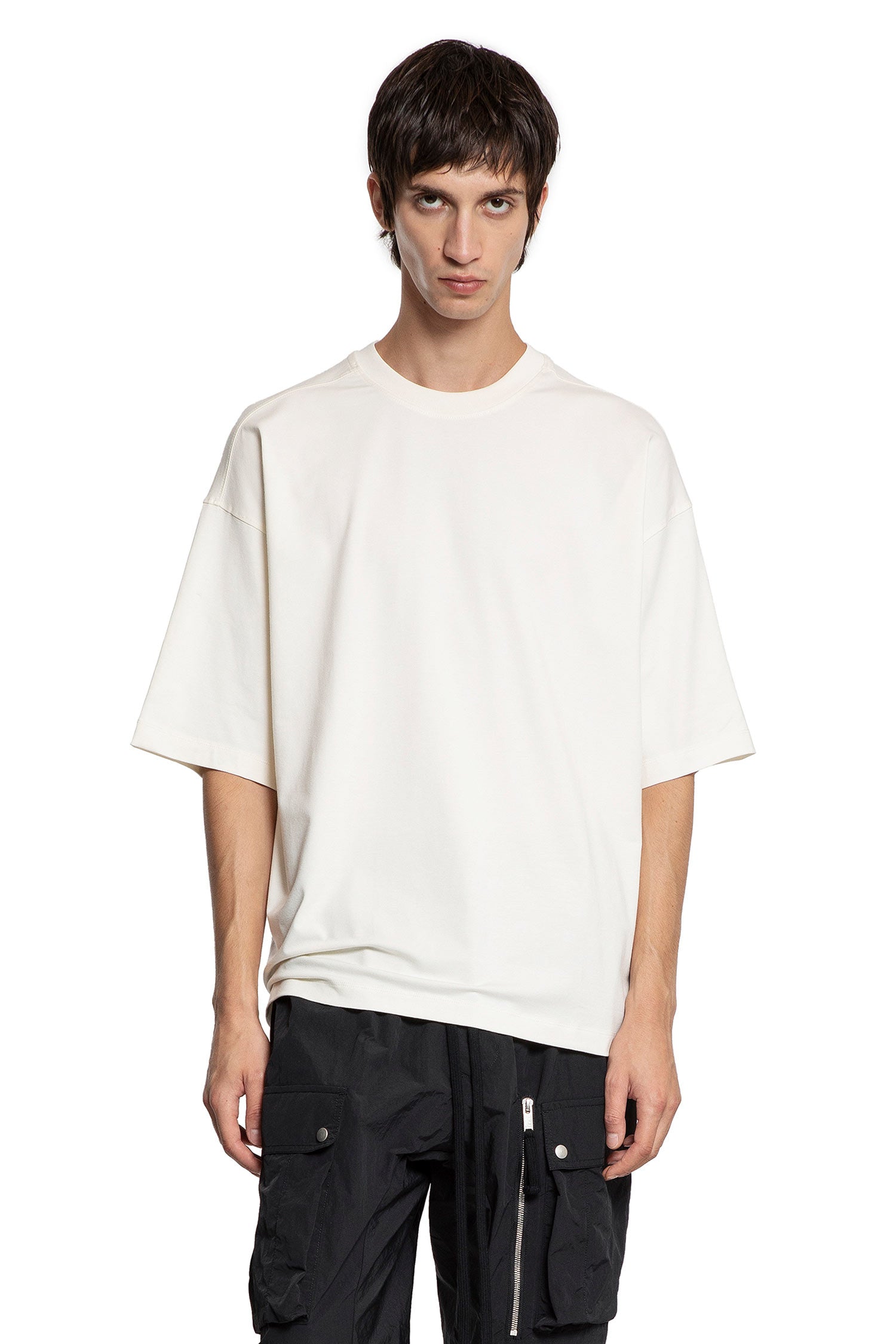 Stretch Cotton Modal Boxy T-Shirt - Antonioli.eu
