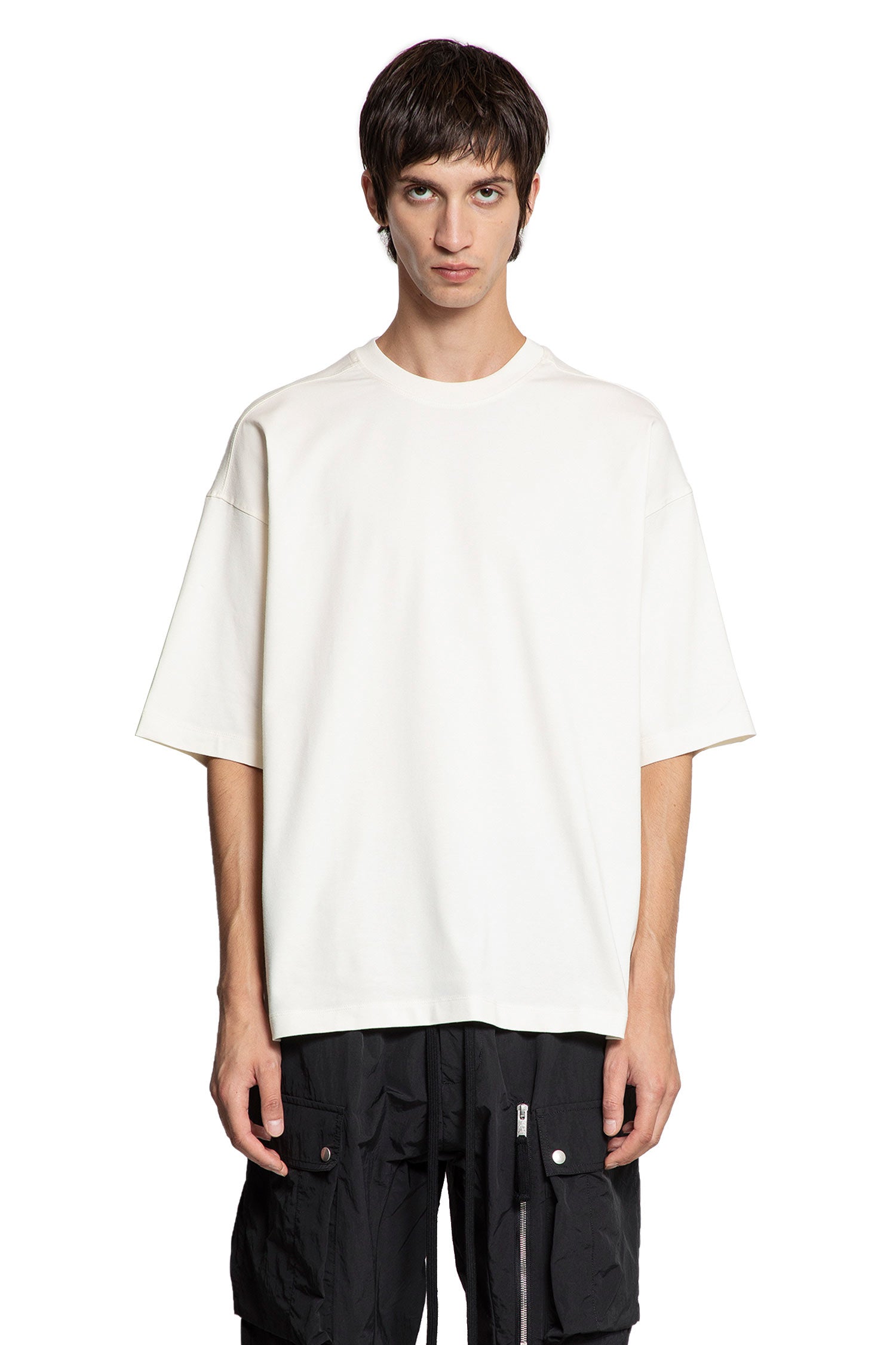 Stretch Cotton Modal Boxy T-Shirt - Antonioli.eu