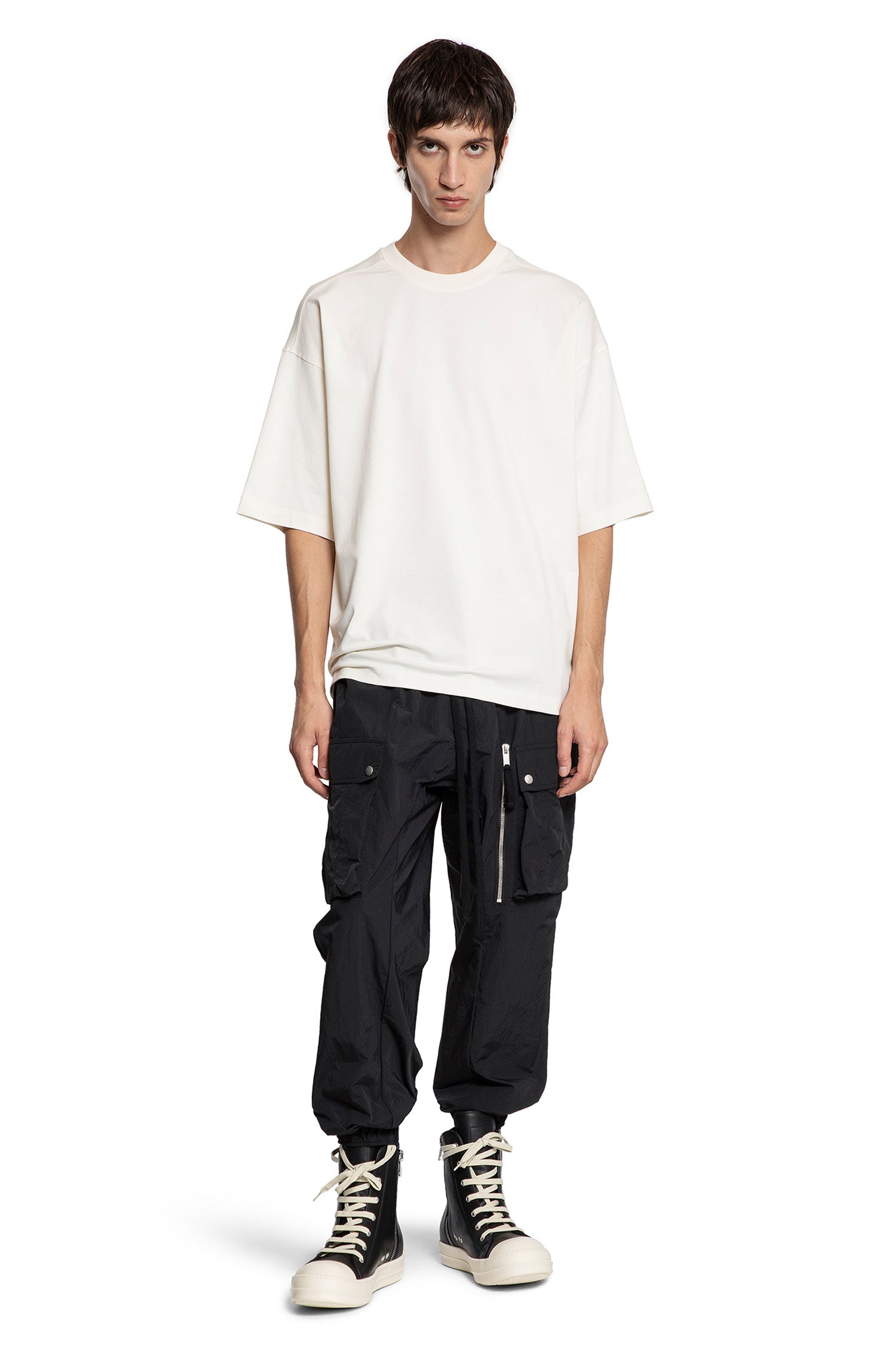 Stretch Cotton Modal Boxy T-Shirt - Antonioli.eu