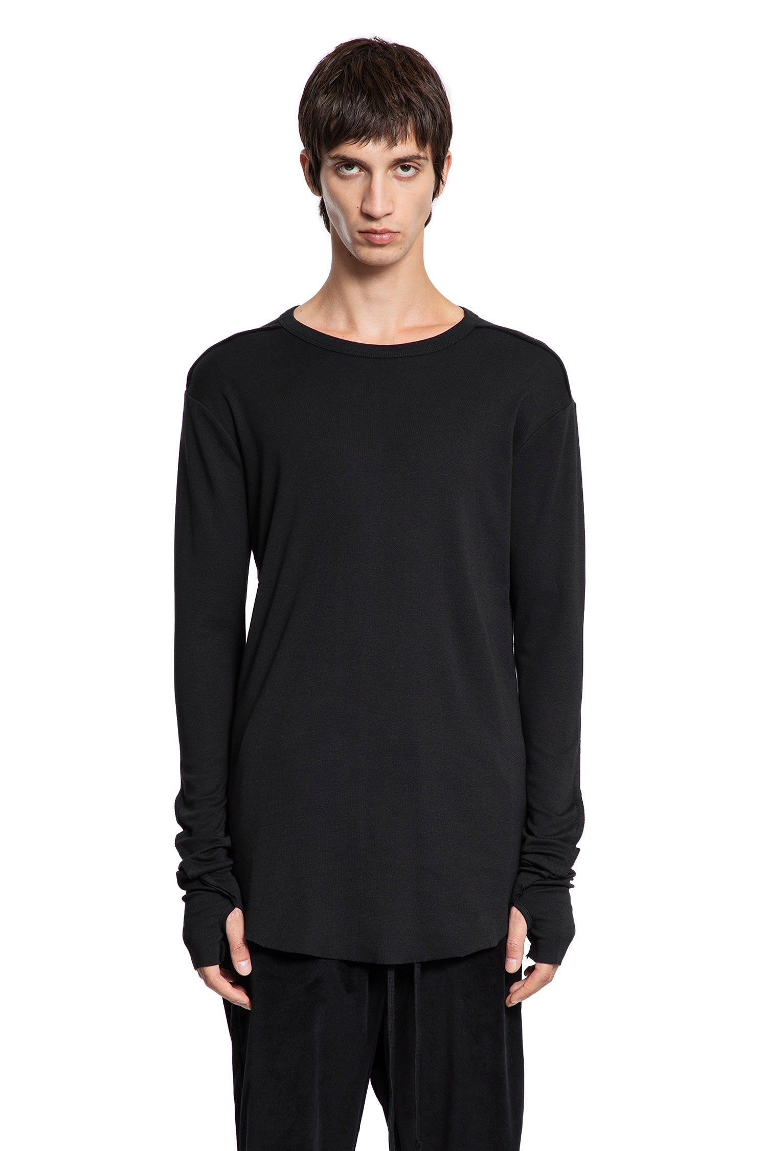 Cotton T-Shirt with Hand Gaiters - Antonioli.eu