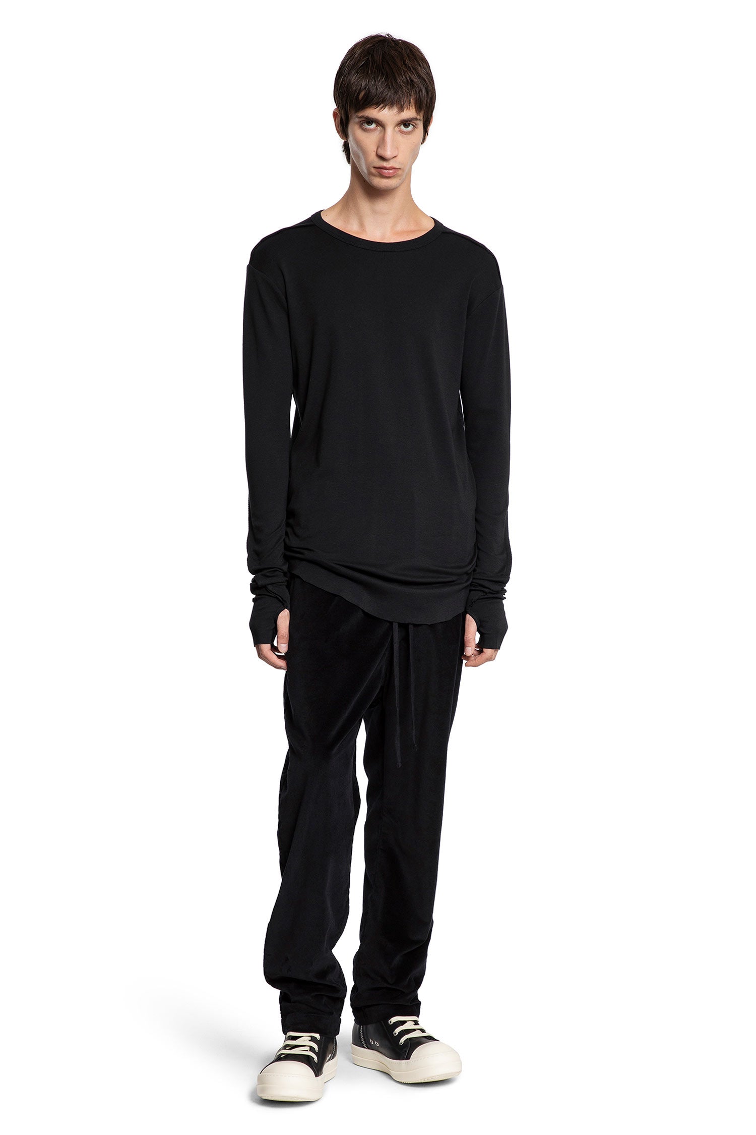 Cotton T-Shirt with Hand Gaiters - Antonioli.eu