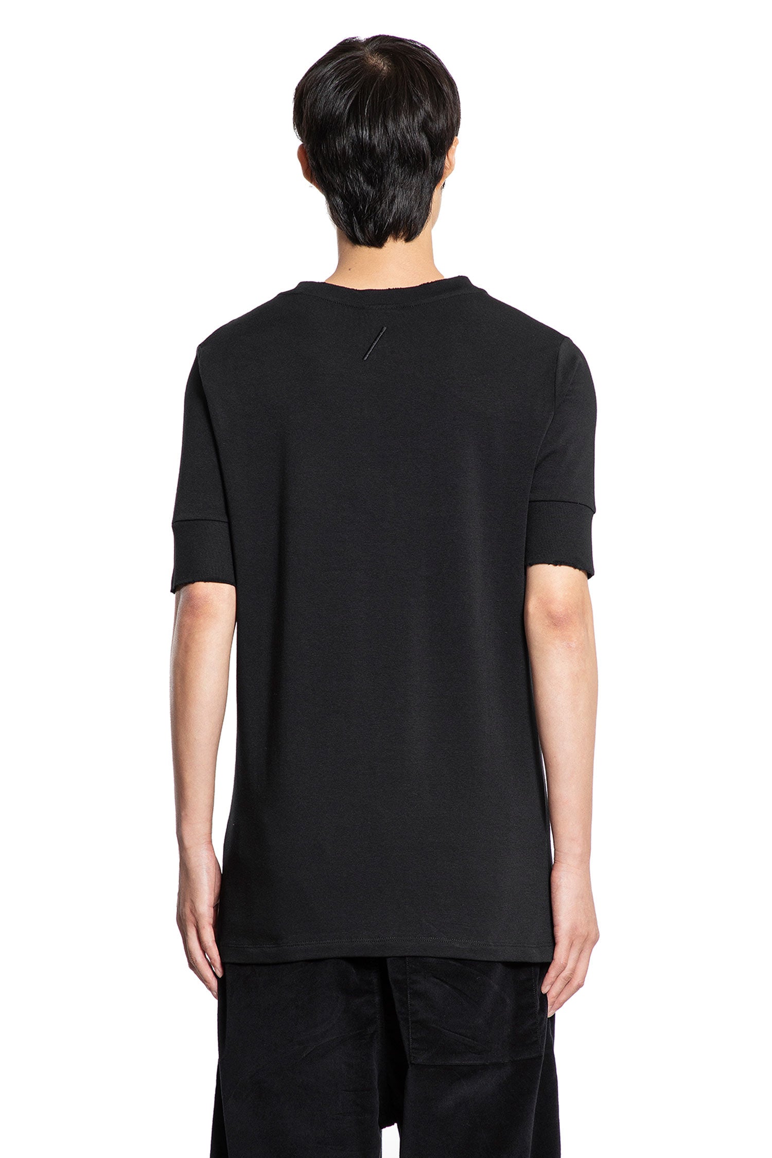 Distressed Stretch Cotton Modal T-Shirt - Antonioli.eu