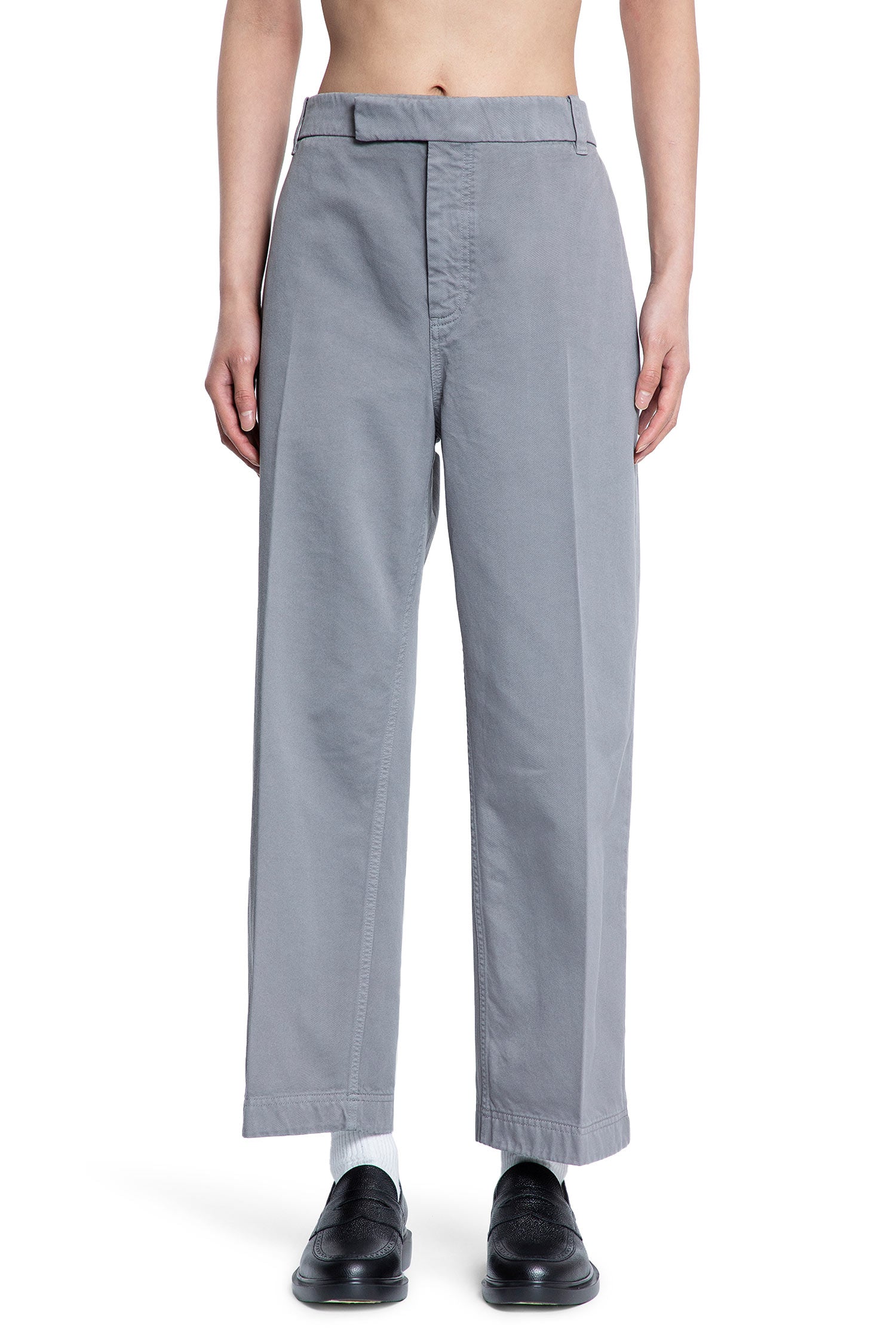 THOM BROWNE MAN GREY TROUSERS - Antonioli.eu
