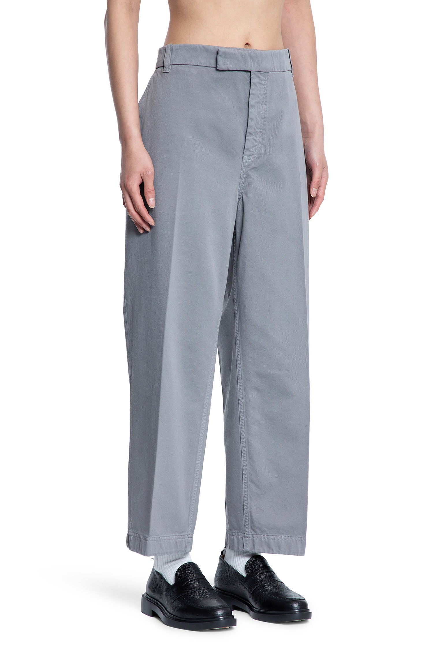 THOM BROWNE MAN GREY TROUSERS - Antonioli.eu