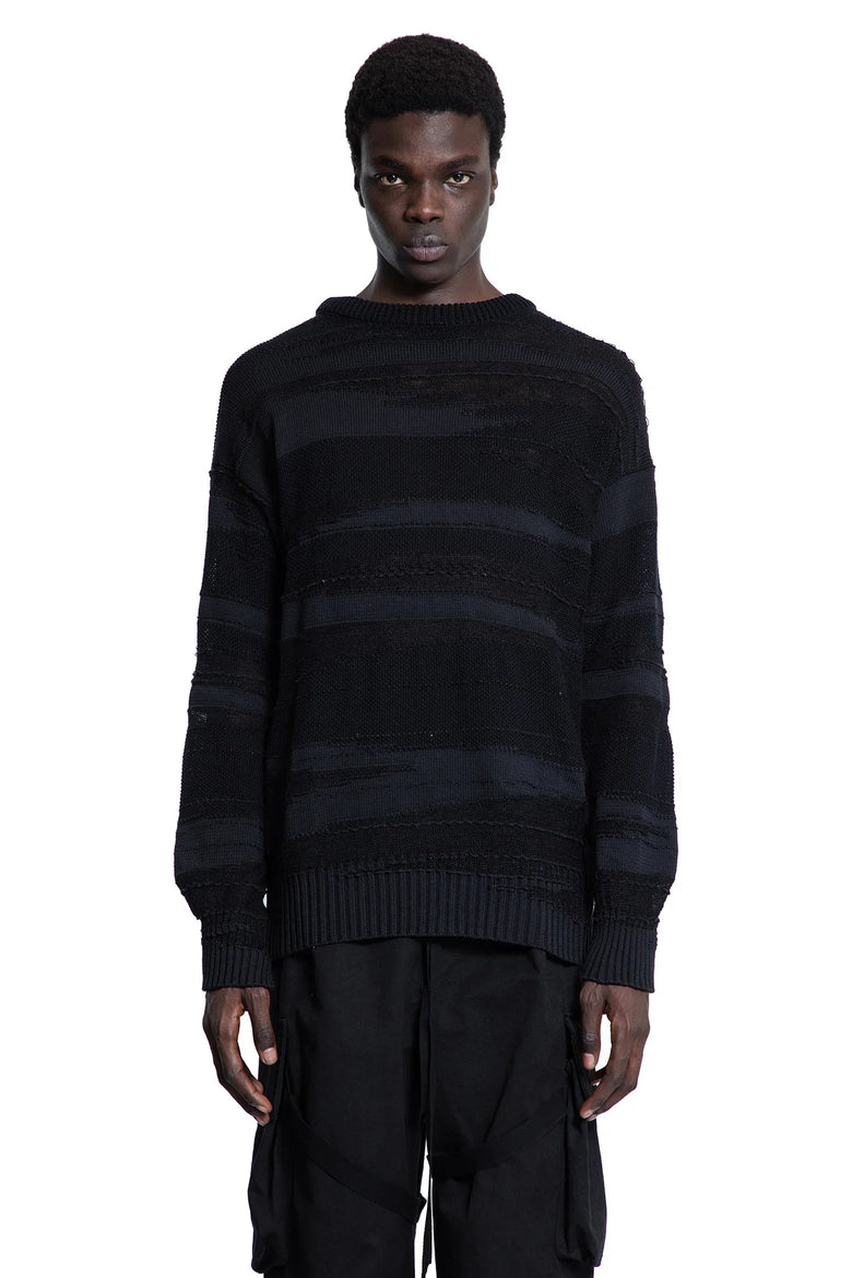 Sriped Multiyarn Cotton Nylon Sweater - Antonioli.eu