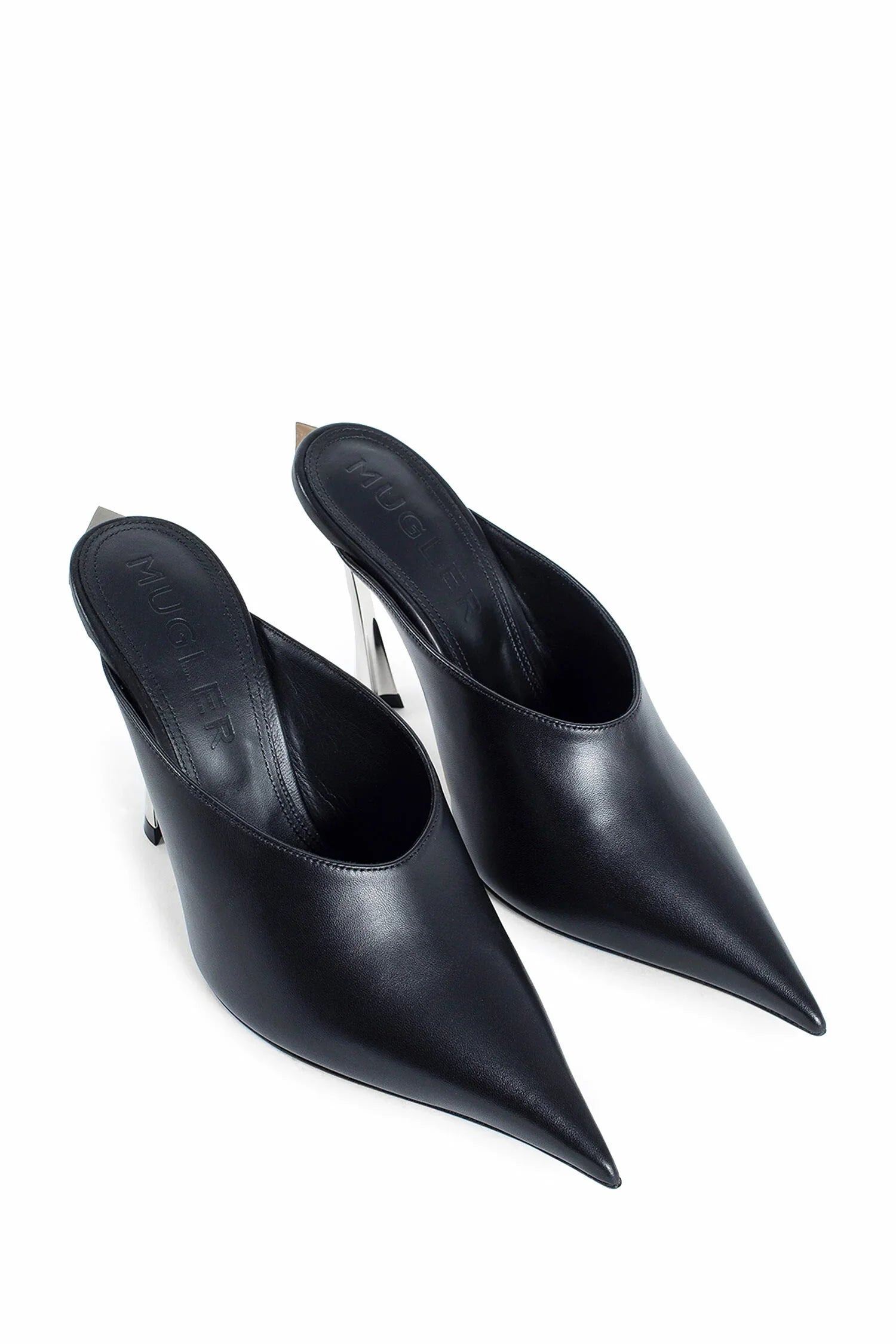 MUGLER WOMAN BLACK MULES - Antonioli.eu