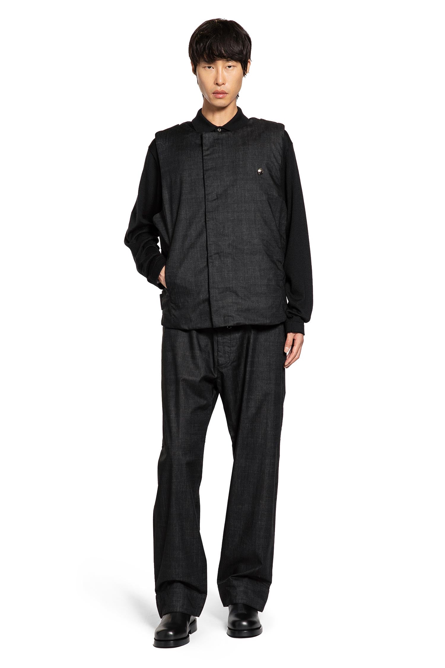 Resin and Garment Dyed Vest - Antonioli.eu