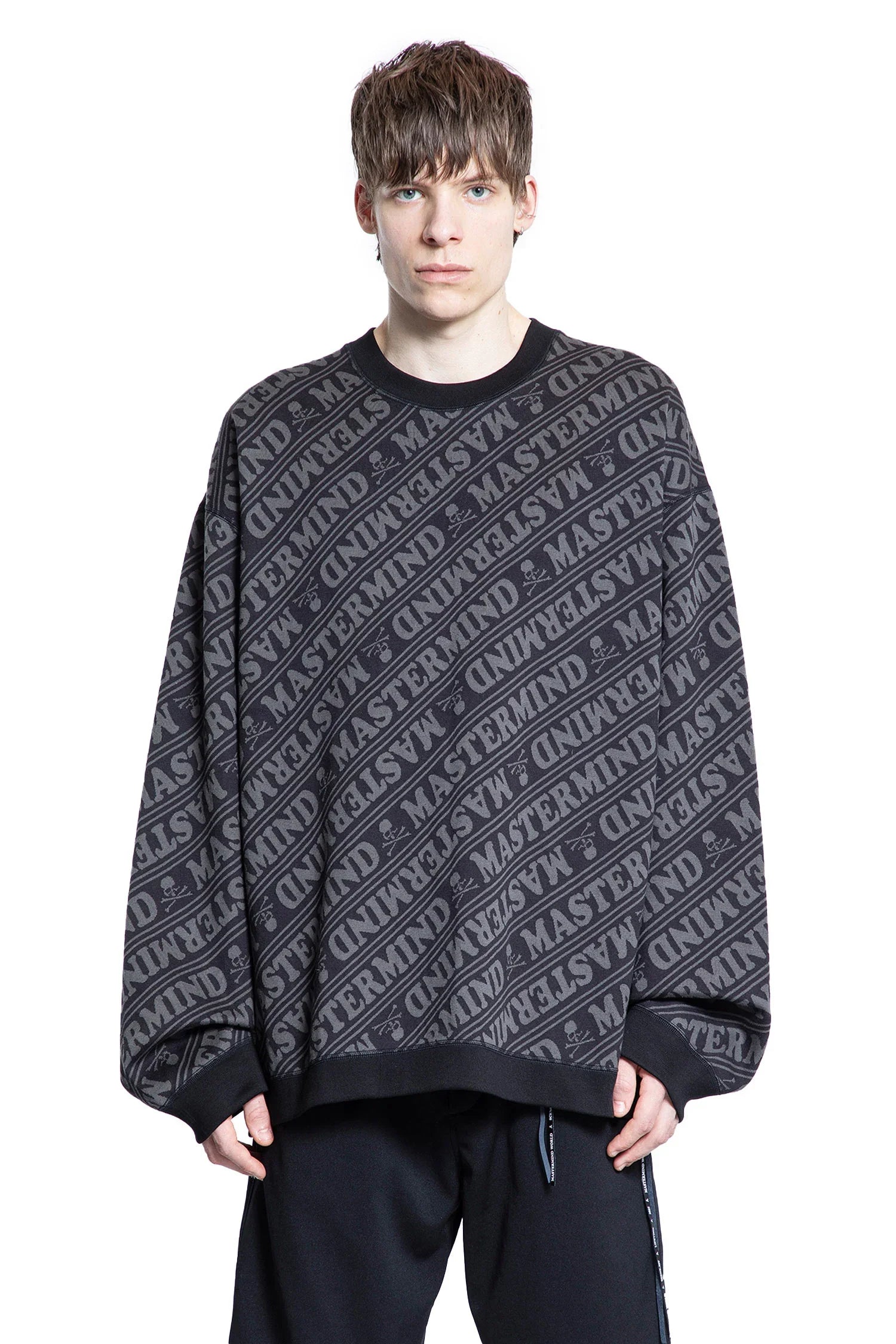 All Over Diagonal Logo Sweatshirt - Antonioli.eu